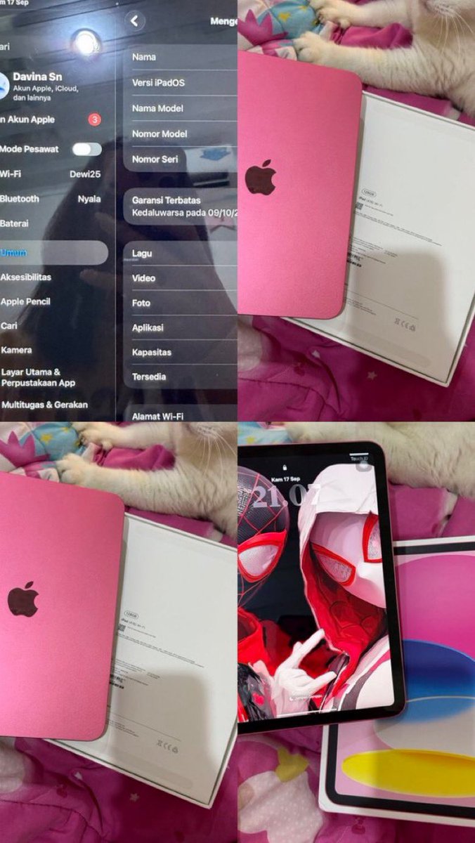 mieselyb's tweet photo. wts ipad gen 11 A16 ibox 128gb

- bh 100% cc 32
- mulus gaada dent sama sekali
- pemakaian cewe baru 2 bulan
- fullset free case + keyboard + pencil gojodoq
- price 4.9 nego tipis

buat yg minat atau mau detail bs dm yaa avail kirim2 or cod

.t wtb wts ipad gen 11
#zonauang https://t.co/mdL3Z8XlFS