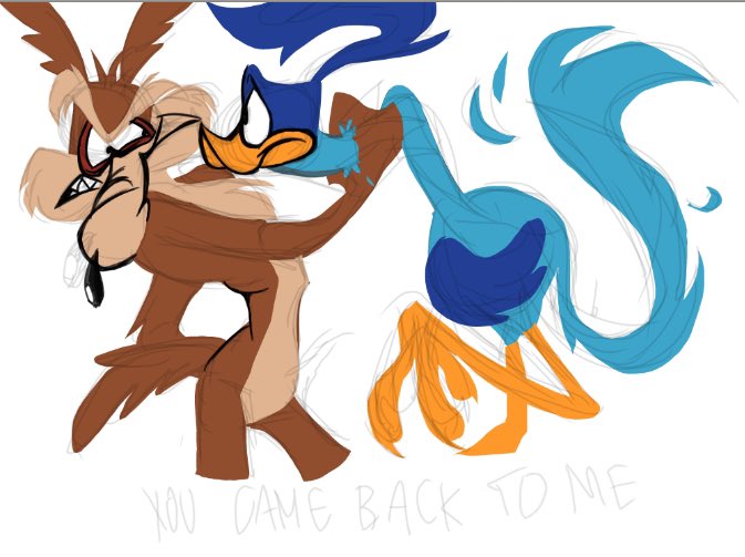 Shwankyi0's tweet photo. Can’t stop all this ‘make everything at the same time’ shit omfg #wileroadㅤㅤ #looneytunesㅤㅤㅤ https://t.co/utnwckQLrZ