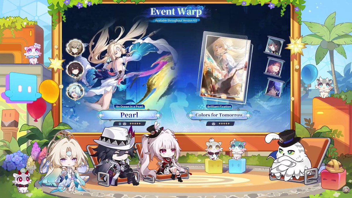 pompomfess's tweet photo. Limited Event Warp Phase 1
Pearl (5-Star), Evanescia (5-Star)
4-Star: Qingque, Xueyi, Misha

Limited Event Warp Phase 2
Mortenax Blade (5-Star)
4-Star: Qingque, Xueyi, Misha

Banner Pearl available selama 1 versi penuh. https://t.co/bUgTCjhjOk