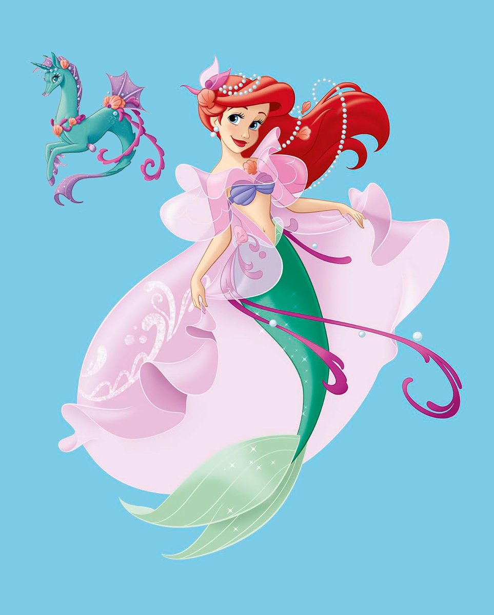 dailytlmm's tweet photo. new official ariel artwork for disney princess’ unicorn wish campaign 🦄✨ https://t.co/Mdk2GFO5gi
