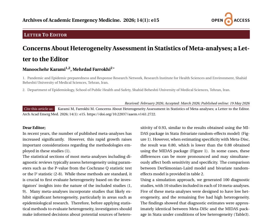 aaemjournal's tweet photo. Full text link:
https://t.co/URUCxoQ8c2
#emergencymedicine
#evidencebasedmedicine
#medicaljournal
#EmergencyDepartment
#AAEMjournal https://t.co/jFTEv7diJX