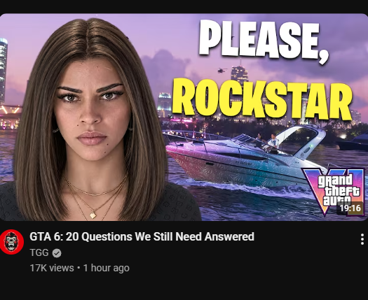 YoungRenegadeRY's tweet photo. This is a good video from content creator @TGGonYT where he lists some pretty popular questions about GTA VI we all still have - but I have one that I haven't seen anybody ask that's quite important:

How does saving the game work? Is there a quick save on the phone like V? Is it just when we sleep like older games? Is it just in the pause menu like RDR2?

This is major for accessibility, convenience, and how the game cycle runs and I haven't seen anybody talk about it as of yet. It's a feature we take for granted but honestly needs some thought.