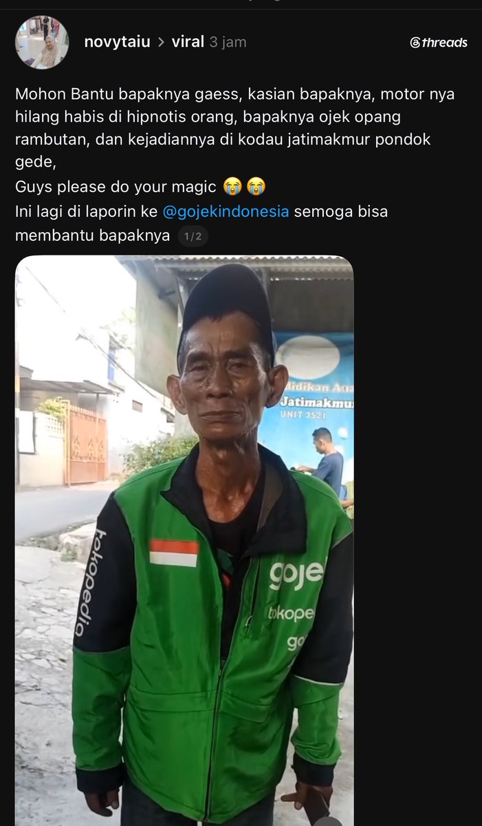 sahza____'s tweet photo. YA ALLAH GUYSSS TOLONGGG bantuin bapaknya, motornya hilang habis kena hipnotis orang. PLEASE BANGET WARGA JATI MAKMUR PONDOK GEDE BEKASI TOLONGGGG. 😭😭😭😭

motornya beat plat B 5828 TRX tolong bantu berhentiin😭😭 https://t.co/xG1fn3xNmo
