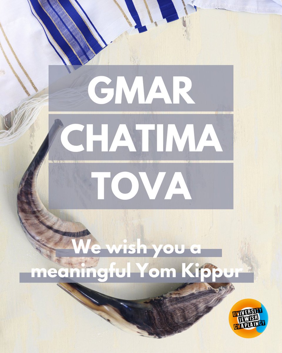 JewishChaplain's tweet photo. With the new year just behind us, we are already looking towards Yom Kippur, which is starting tonight. 
We wish you all a Gmar Chatima Tova, may you be inscribed in the book of life and we wish you a meaningful Yom Kippur. https://t.co/vaipoDcZs3
