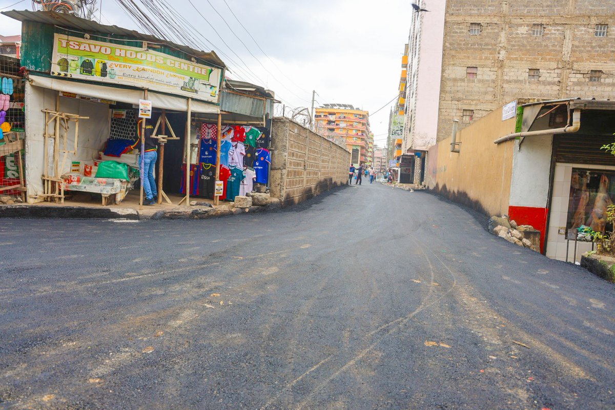 HEBabuOwino's tweet photo. Tunaendelea kupanga kazi ya maendeleo na wadosi wangu wa Embakasi East Republic.

The road from Ystel Medical Centre to Tsavo 1 is now complete, making movement easier and improving access for residents, businesses and the surrounding community.

We promised to deliver better infrastructure, and we continue to keep our word.

Development is about making life better for our people.