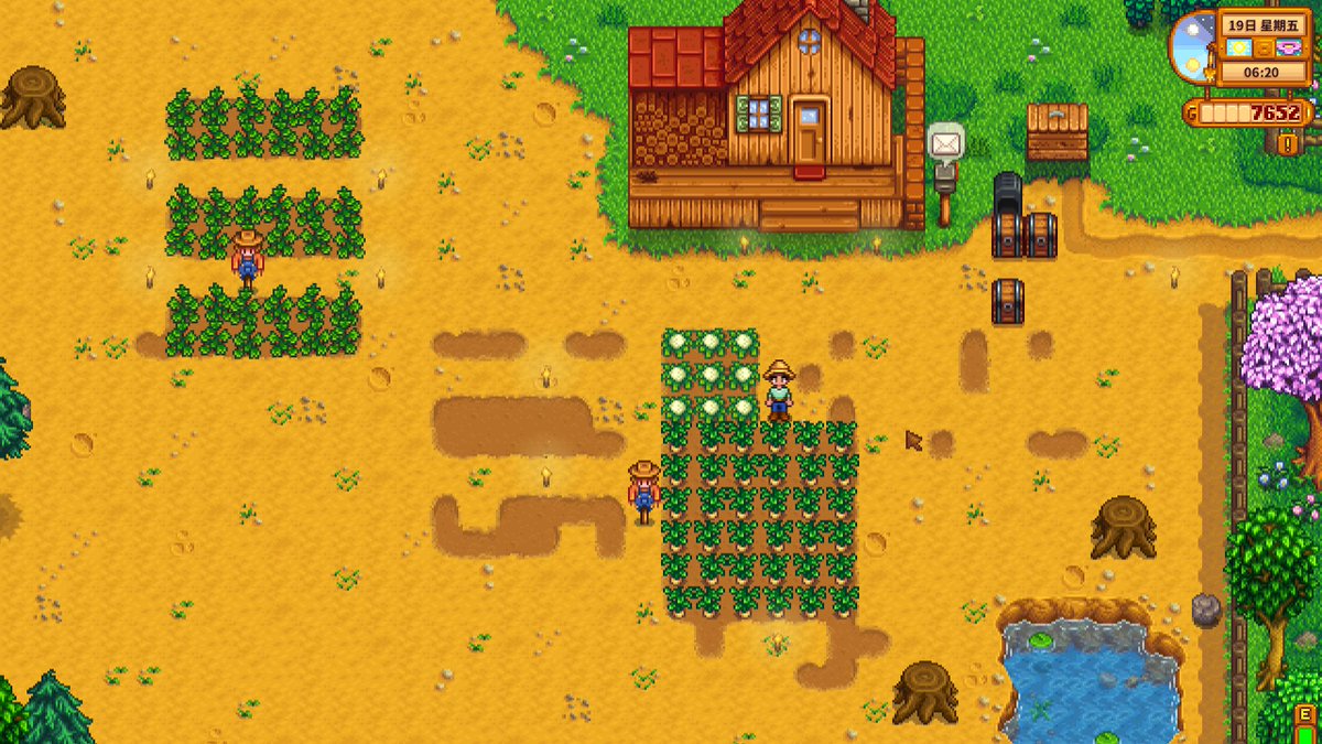 PascalHe1's tweet photo. Just wrapped up a cozy evening of farming in Stardew Valley – my crops finally grew in, and my pet cat just sat on my lap while I harvested! Such small, perfect gaming moments ， https://t.co/3jhkYhNQL0
