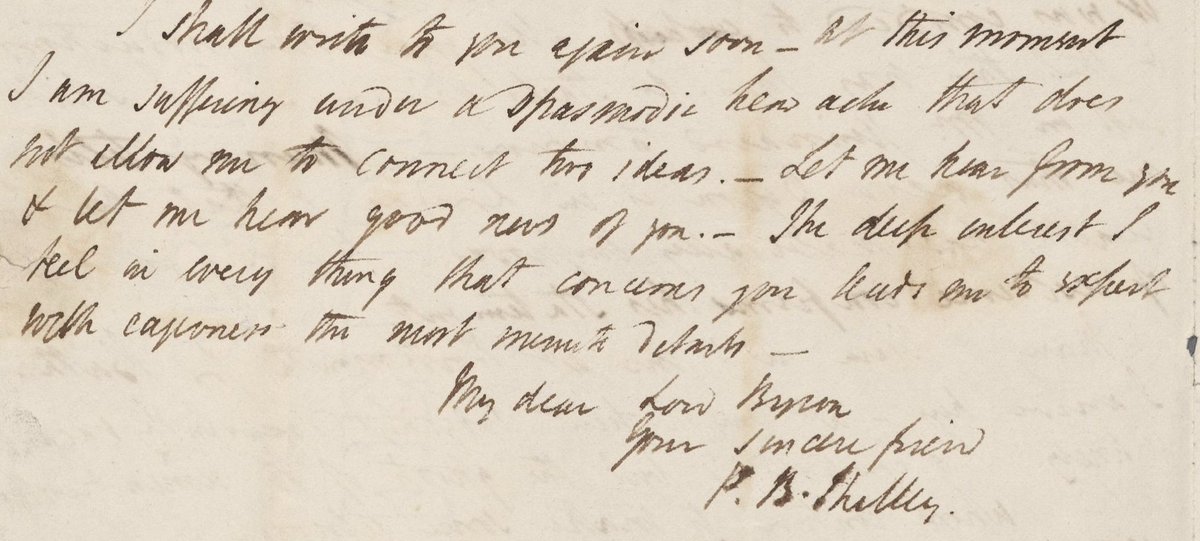 gregolear's tweet photo. Two centuries ago, in the north of England, some sixty thousand people gathered in the town square to demand greater representation in Parliament. George III, whose tyrannical yoke the American colonists had thrown off a few decades earlier, was old and infirm. Napoleon was in exile at St. Helena—a more remote Mar-a-Lago, but without the killer omelet station. The four years since Waterloo had brought post-war recession, chronic unemployment, crop failure due to the so-called Year Without a Summer, and a woefully inadequate response by the aristocrats who made up the British government. People were pissed off.

In 1819, just one in ten men (and zero in ten women) had the right to vote. In the industrial centers of the North, the percentage was even smaller. So the Manchester Patriotic Union organized a rally at that city’s St. Peter’s Field to demand parliamentary reform, and arranged for the activist and orator Henry Hunt to speak.

The British had already witnessed revolutions in the American colonies and in France, and the spectacle of so many angry peasants at a “manhood suffrage” rally scared local magistrates out of their wigs. Long story short, the cops charged into the crowd, roughing up some peaceful protestors, including a child who later died (some things never change), before arresting Hunt. Then the British equivalent of the National Guard arrived, sabres drawn, to break the thing up. Fifteen people were killed and hundreds injured in the melee. A local newspaper dubbed it the “Peterloo Massacre,” a sardonic portmanteau of the scene of the crime and “Waterloo.”

The bloody crackdown sparked even more outrage at the more reactionary members of the British government, particularly Castlereagh, the Secretary of State for Foreign Affairs; Eldon, the Lord High Chancellor; and the DeSantis-like Home Secretary, Sidmouth. Peterloo became a catalyst for change, in a way it probably would not have, had the proto-fascists just let Hunt do his thing.

The poet Percy Bysshe Shelley was living in Italy at the time, as poets do. When he heard the news, “the torrent of [his] indignation” compelled him to write one of his most famous poems, “The Masque of Anarchy.” He fired off a copy to England, but his friend and publisher, Leigh Hunt, feared that printing the poem would result in Shelley’s arrest, as the aforementioned Sidmouth was persecuting writers for political speech that didn’t support the government and the mad king. The poem was not published until the 1830s.

“The Masque of Anarchy” is long, but it’s broken up into 38 short, numbered chunks for easy consumption. One might even argue that Shelley gave us the first-ever Twitter-thread poem. In his poetical vision, the personifications of Murder, Fraud, and Hypocrisy (played by the aforementioned right-wingers Castlereagh, Eldon, and Sidmouth) are led into a Peterloo-like fray by Anarchy. But Shelley doesn’t mean “Anarchy” in the modern, Emma-Goldman-and-I-are-gonna-whack-that-no-good-greedy-plutocrat-Frick kind of way. It’s less specific than that.

In 1819, anarchist—from an-, no, and arch, ruler—was not yet the political term it would become in the latter half of the nineteenth century. While the idea of no central leader had been around forever, the French politician Pierre-Joseph Proudhon was the first to style himself an anarchist, decades later. When Shelley speaks of “Anarchy,” he means it in the literal, lunatics-running-the-asylum sense. His villain is the embodiment of disorder, of chaos, of No One in Charge, of the abdication of the rule of law to murderers, frauds, and hypocrites—basically, the MAGA of 1819.

Anarchy, in short, is lack.

Reading the poem now, it’s impossible not to recognize POTUS and his crooked cronies in the form of Anarchy, Murder, Fraud, and Hypocrisy. For the fourteenth stanza to scan—Of the triumph of Anarchy—the word “triumph” has to have one syllable, so: trump. Trump and his capos are indeed the heirs of Sidmouth and Eldon. The bishops and priests of the poem are the Evangelicals who equate Trump with Jesus. The murderers who follow Anarchy, meanwhile, may as well be drawn from the insurrectionist horde that besieged the Capitol 20 months ago. Stand back and stand by. Trump would turn on them in a heartbeat, of course, at the first whiff of trouble—just as Anarchy does here. Lack also indicates lack of honor, lack of expertise, lack of compassion, lack of kindness and human decency, lack of soul.

FULL PIECE:
https://t.co/zcB4sSA7gJ
