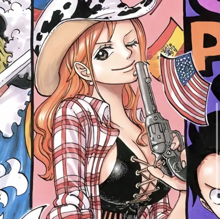 Nmiome's tweet photo. Which one do you prefer?

Waitress Nami 🍊
Sniper Nami 🎯
Swordswoman Nami ⚔️ https://t.co/SRsKG99Ure