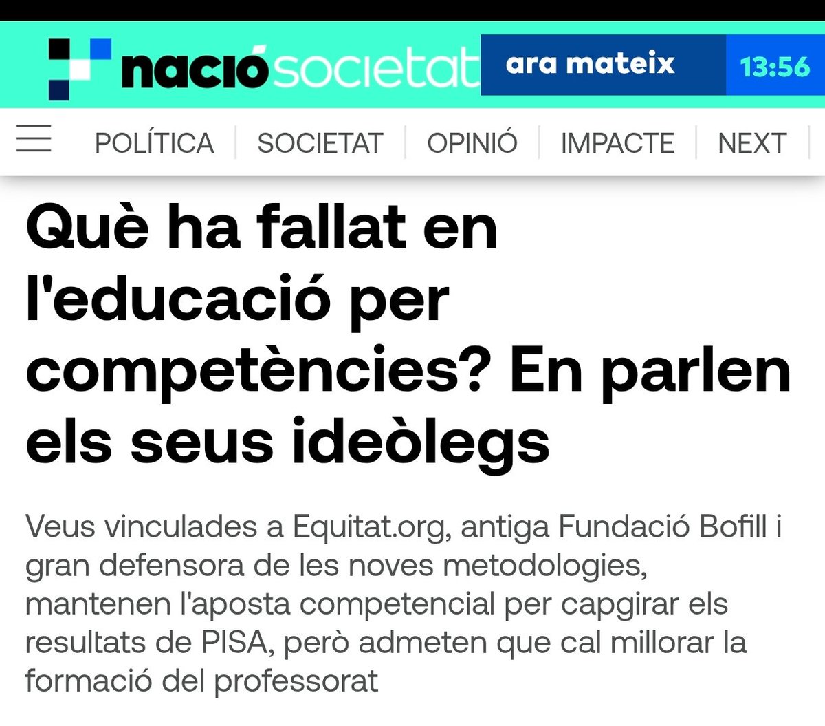 SomXlaPublica's tweet photo. Els ideòlegs de l'estafa competencial diuen que no estan estafant, que la culpa és dels mestres que no en saben prou. https://t.co/cyAOOGFNhX