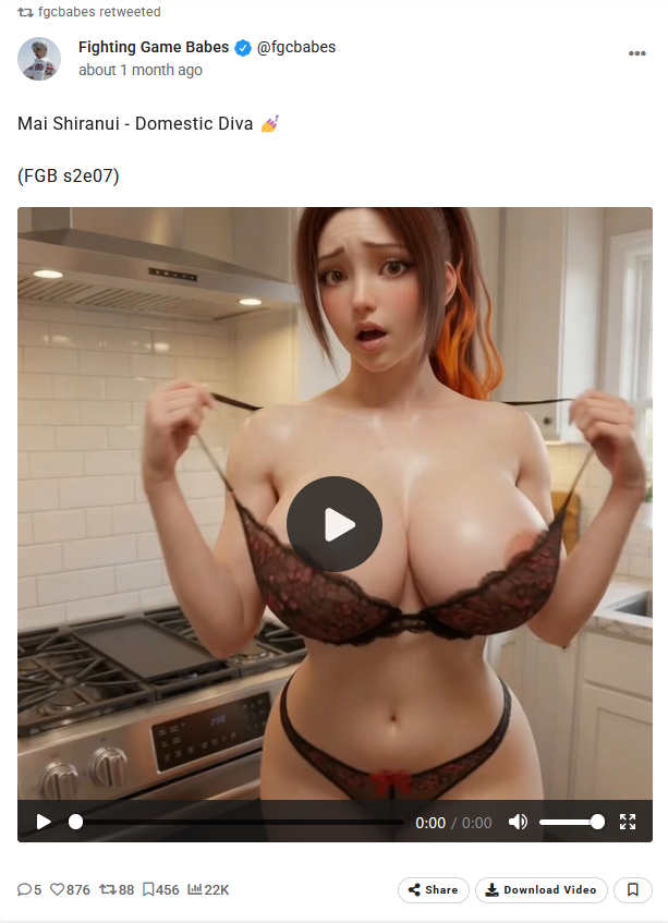 KirosHope's tweet photo. @BaddiesRule34 These pics are 6 of @fgcbabes vids that I don't have originals of, all of which are in this folder but they are edited versions from an editor named xBQTPx. If anyone has them please notify. If any of the creators of the vids in this link wants their works removed please notify. https://t.co/UZCKMx4JmX