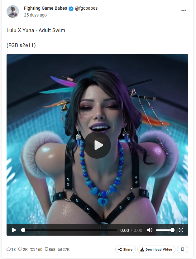 KirosHope's tweet photo. @BaddiesRule34 These pics are 6 of @fgcbabes vids that I don't have originals of, all of which are in this folder but they are edited versions from an editor named xBQTPx. If anyone has them please notify. If any of the creators of the vids in this link wants their works removed please notify. https://t.co/UZCKMx4JmX