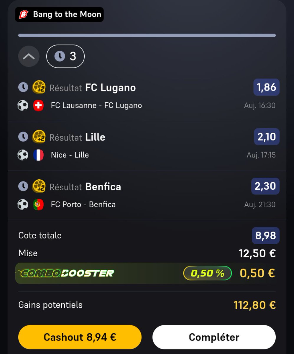 BetClem_'s tweet photo. BETS #FOOTBALL ⚽ 20/09 🗓️ 

COMBINÉ DU JOUR ☘️ 
📊 @1.81 (1.5%)
https://t.co/QZynBOShzD

COMBINÉ FUN 🔥 
📊 @2.41 (0.9%)

COMBINÉ BUTEURS 🎯
📊 @2.75 (0.9%)
https://t.co/6gEJMkKGA2

SUPER FUN 🔥
📊 @8.98 (0.5%)
https://t.co/KXc5wuidZQ

👉 Attendre les compositions officielles pour les buteurs si vous en avez la possibilité (ça n'est pas le cas de tout le monde) c'est préférable.

Tu souhaites soutenir mon travail ?
Inscrit toi sur mon site partenaire 👇
https://t.co/yTDWeM6veJ
Code promo : BETCLEM
🎁 50% de ton 1er dépôt en freebet jusqu'à 200€

Début 14h30 🕑
❤️ Si tu soutiens 
#TeamParieur