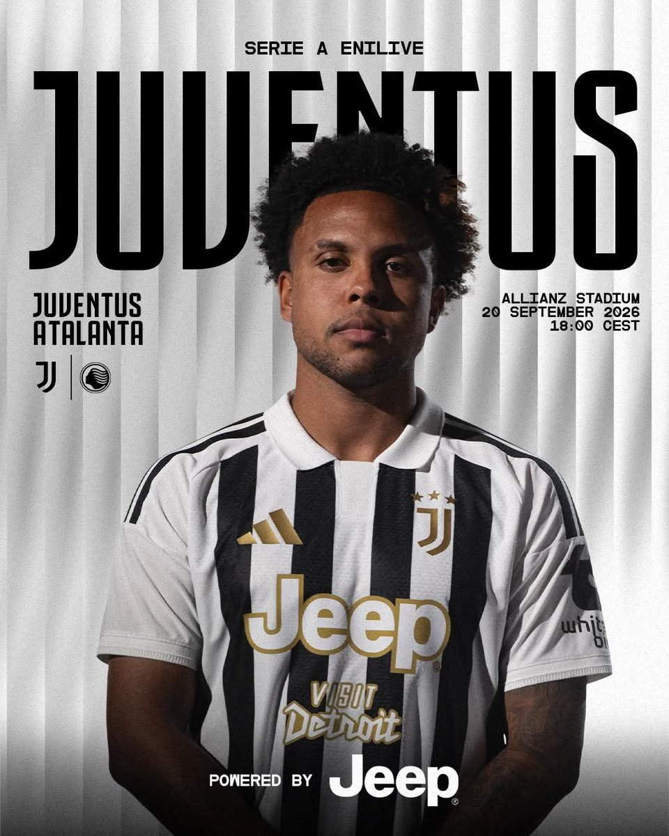 gabbia62's tweet photo. 📅 It's Matchday! 
🇮🇹 Serie A
🏟️ Allianz Stadium 
🆚 Atalanta
⏰ 18:00 CEST
📲 #JuveAtalanta
Powered by Jeep Europe https://t.co/nuofQNDaW3