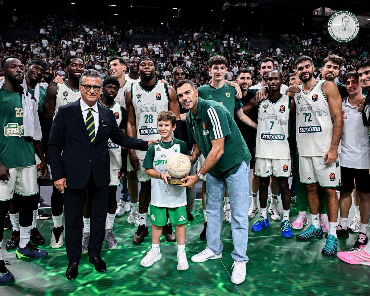 Paobcgr's tweet photo. 𝟖𝐭𝐡 𝐏𝐚𝐯𝐥𝐨𝐬 𝐆𝐢𝐚𝐧𝐧𝐚𝐤𝐨𝐩𝐨𝐮𝐥𝐨𝐬 𝐓𝐨𝐮𝐫𝐧𝐚𝐦𝐞𝐧𝐭 | 𝐃𝐚𝐲 𝟐 ☘️

The year that the tournament returned where it belongs. In our HOME.

Beyond the games and the final scores, this weekend will always be about legacy. HIS legacy! 

We carry forward the timeless values and ideals of Pavlos Giannakopoulos, staying true to his legacy…

And we continue to dream following the vision of PAVLOS GIANNAKOPOULOS! 💚

#paobcaktor #8thPavlosGiannakopoulosTournament