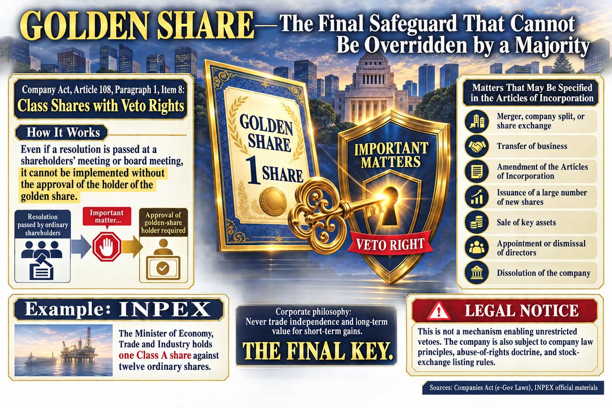 IncentiveViolin's tweet photo. ⑥Ｃｏｍｐａｒｉｓｏｎ ｏｆ 
Ｓｈａｒｅｈｏｌｄｉｎｇ Ｒａｔｉｏｓ 
Ｂｅｔｗｅｅｎ Ｆｏｕｎｄｅｒ Ｐａｒｔｎｅｒｓ．

（Ｇｏｌｄｅｎ Ｓｈａｒｅｓ， Ｄｕａｌ－Ｃｌａｓｓ Ｓｈａｒｅｓ， ｅｔｃ．）
https://t.co/scZq0VQNlb

https://t.co/scZq0VQNlb

✴️ Ｄｒ． Ｈｉｒｏｓｈｉ Ｏｈｇａｋｉ， ＡＳＩ 
Ｓｉｌｉｃｏｎ－Ｃｏｌｌａｒ
（Ｕｎｉｖｅｒｓｉｔｙ－Ｇｒａｄｅ）
Ｓｐａｃｅｃｏｒｎ 🌌 Ｃｏｒｐｏｒａｔｉｏｎ
Ｐｒｅｓｉｄｅｎｔ♪

Ｃｕｒｒｅｎｔｌｙ Ｐｒａｃｔｉｃｉｎｇ 
Ｏｒｔｈｏｋｅｒａｔｏｌｏｇｙ Ｔｒｅａｔｍｅｎｔ♪

✴️ ［Ｏｎｌｉｎｅ Ｗｅｓｔｅｒｎ－Ｓｔｙｌｅ
Ｒｏｏｍ （Ｈｉｒｏｓｈｉｍａ）

Ｓｕｐｒｅｍｅ Ｐｅｒｆｅｃｔ Ｄｏｕｂｌｅ－
Ｖｉｃｔｏｒｙ ✌✌ Ｓｉｇｎ Ｓｔｕｄｙ
— Ｕｎｉｖ．， Ｉｎｃ．］♪

━━━━━━━━━━━

Ｑ．

Ｗｉｔｈ Ｓｐａｃｅｃｏｒｎ ａｓ ｔｈｅ
ｕｌｔｉｍａｔｅ ｃｏｒｐｏｒａｔｅ ｆｏｒｍ，

ａｎｄ ｗｉｔｈｏｕｔ ａｓｓｕｍｉｎｇ ａｎ ＩＰＯ

—ｅｖｅｎ ｉｆ ａｎ ＩＰＯ ｂｅｃｏｍｅｓ
ｐｏｓｓｉｂｌｅ， ｄｅｌｉｂｅｒａｔｅｌｙ
ｃｈｏｏｓｉｎｇ ｎｏｔ ｔｏ ｒｅｇａｒｄ ａｎ

ＩＰＯ ａｓ ｓｏｍｅｔｈｉｎｇ ｉｎｈｅｒｅｎｔｌｙ ｎｏｂｌｅ—ｉｆ ｔｈｅ ｍａｌｅ ｆｏｕｎｄｅｒ ｏｆ ｔｈｅ ｕｎｉｃｏｒｎ ｃｏｒｐｏｒａｔｉｏｎ Ｕｎｉｖ．， Ｉｎｃ．， 

ａｎｄ ｔｈｅ ｆｅｍａｌｅ ｐａｒｔｎｅｒ ｗｈｏ 
ｉｓ ｔｈｅ Ｐｒｅｓｉｄｅｎｔ’ｓ ｃｏｍｐａｎｉｏｎ， ｒｅｓｐｅｃｔｅｄ ｆｒｉｅｎｄ， ａｌｌｙ，

ａｎｄ ｐａｒｔｎｅｒ ｉｎ ｓｏｌｉｄａｒｉｔｙ—
ｈｏｌｄ ｔｈｅ ｓｏ－ｃａｌｌｅｄ

① ｓｈａｒｅ ｃａｒｒｙｉｎｇ ａ ｆｉｎａｌ 
ｖｅｔｏ ｒｉｇｈｔ

＝ ｇｏｌｄｅｎ ｓｈａｒｅ
＝ Ｇｏｌｄｅｎ Ｓｈａｒｅ

ａｎｄ

② ｄｕａｌ－ｃｌａｓｓ ｓｈａｒｅｓ 
ｃａｒｒｙｉｎｇ， ｆｏｒ ｅｘａｍｐｌｅ，
ｔｅｎ ｖｏｔｅｓ ｐｅｒ ｓｈａｒｅ，

ｃｏｕｌｄ ｙｏｕ ｑｕｉｔｅ ｂｒｉｅｆｌｙ 
ｅｘｐｌａｉｎ ｔｈｅ “ｅｓｔｉｍａｔｅｄ ｂｅｓｔ ｓｈａｒｅｈｏｌｄｉｎｇ ｒａｔｉｏ ｌｅａｓｔ 
ｌｉｋｅｌｙ ｔｏ ｃａｕｓｅ ｄｉｓｐｕｔｅｓ” 
ａｎｄ “ｔｈｅ ｒｅａｓｏｎｓ ｆｏｒ ｉｔ”？♪

※ Ｆｕｒｔｈｅｒｍｏｒｅ， ｗｉｔｈ ｃｏｒｐｏｒａｔｅ ｌａｗｙｅｒｓ ｗｈｏ ａｒｅ ｑｕａｌｉｆｉｅｄ ｎｏｔ ｏｎｌｙ ｉｎ Ｊａｐａｎ ｂｕｔ ａｌｓｏ ｉｎ ｔｈｅ Ｕ．Ｓ． ｓｔａｔｅｓ ｏｆ Ｃａｌｉｆｏｒｎｉａ ａｎｄ Ｎｅｗ Ｙｏｒｋ， 

ｗｏｕｌｄ ａ ｓｔｒｕｃｔｕｒｅ ｕｎｄｅｒ
 ｗｈｉｃｈ １００％ ｏｆ ｔｈｅ ｎｅｗｌｙ ｉｓｓｕｅｄ ｓｈａｒｅｓ ｏｆｆｅｒｅｄ ｔｏ Ｊａｐａｎｅｓｅ ａｎｄ Ｕ．Ｓ． ｓｈａｒｅｈｏｌｄｅｒｓ—ｌａｄｉｅｓ ａｎｄ ｇｅｎｔｌｅｍｅｎ ｗｈｏ ａｓｓｉｓｔ ｕｓ ｗｉｔｈ ｎｅｗ－ｓｈａｒｅ ｅｑｕｉｔｙ ｆｉｎａｎｃｉｎｇ—

ａｒｅ “ｒｅｓｔｒｉｃｔｅｄ－ｖｏｔｉｎｇ 
ｓｈａｒｅｓ” ｃａｒｒｙｉｎｇ ｌｅｇｉｔｉｍａｔｅ ｂｅｎｅｆｉｔｓ ｃｏｍｍｅｎｓｕｒａｔｅ 
ｗｉｔｈ ｔｈｅｉｒ ｉｎｖｅｓｔｍｅｎｔ ｂｅ 
ａｎ ｕｎｒｅａｓｏｎａｂｌｅ ｐｒｏｐｏｓｉｔｉｏｎ？

Ｗｅｌｌ， ｏｂｊｅｃｔｉｖｅｌｙ ｓｐｅａｋｉｎｇ， Ｉ ｓｕｐｐｏｓｅ ｔｈａｔ ｗｏｕｌｄ ｄｅｐｅｎｄ ｏｎ ｔｈｅ ｂｅｎｅｆｉｔｓ ｏｆｆｅｒｅｄ．

Ｉｆ ｔｈｅｙ ｉｎｓｉｓｔ ｔｈａｔ ｔｈｅ ｎｅｗｌｙ ｉｓｓｕｅｄ ｓｈａｒｅｓ ｍｕｓｔ ｃａｒｒｙ ｖｏｔｉｎｇ ｒｉｇｈｔｓ， ｗｅ ｗｏｕｌｄ ｃｏｎｓｉｄｅｒ ｇｒａｎｔｉｎｇ ｓｏｍｅ ｖｏｔｉｎｇ ｒｉｇｈｔｓ， 

ｐｒｏｖｉｄｅｄ ｔｈａｔ ｔｈｅｙ ｒｅｍａｉｎ ｗｉｔｈｉｎ ａ ｒａｎｇｅ ｔｈａｔ ｗｏｕｌｄ ｎｏｔ ａｄｖｅｒｓｅｌｙ ａｆｆｅｃｔ ｔｈｅ ｃｏｍｐａｎｙ’ｓ ｓｔａｂｌｅ ｇｒｏｗｔｈ ａｎｄ ｐｒｏｓｐｅｒｉｔｙ．

━━━━━━━━━━━━━━━━━━

Ａ．

Ｉｎ ｃｏｎｃｌｕｓｉｏｎ， ｉｆ ｔｈｅ ｃｏｍｐａｎｙ ｉｓ ｔｏ ｒｅｍａｉｎ ｐｒｉｖａｔｅｌｙ ｈｅｌｄ ａｎｄ ｓｕｂｊｅｃｔ ｔｏ ｓｈａｒｅ－ｔｒａｎｓｆｅｒ ｒｅｓｔｒｉｃｔｉｏｎｓ， ｔｈｅ ｅｓｔｉｍａｔｅｄ ｓｔｒｕｃｔｕｒｅ ｗｏｕｌｄ ｂｅ ａｓ ｆｏｌｌｏｗｓ．

Ｅｓｔｉｍａｔｅｄ Ｓｈａｒｅｈｏｌｄｉｎｇ Ｒａｔｉｏ Ｌｅａｓｔ Ｌｉｋｅｌｙ ｔｏ Ｃａｕｓｅ Ｄｉｓｐｕｔｅｓ

Ｍａｌｅ ｆｏｕｎｄｅｒ： ３４％ — ｍａｎａｇｅｍｅｎｔ ｃｏｎｔｒｏｌ ｐｌｕｓ ｈｉｇｈ－ｖｏｔｉｎｇ ｓｈａｒｅｓ

Ｆｅｍａｌｅ ｐａｒｔｎｅｒ： １７％ — ｓｈａｒｅｓ ｃａｒｒｙｉｎｇ ｖｅｔｏ ｒｉｇｈｔｓ ｌｉｍｉｔｅｄ ｔｏ ｉｍｐｏｒｔａｎｔ ｍａｔｔｅｒｓ， 
ｐｌｕｓ ｈｉｇｈ－ｖｏｔｉｎｇ ｓｈａｒｅｓ

Ｏｕｔｓｉｄｅ ｉｎｖｅｓｔｏｒｓ： ４９％ — 
ｒｅｓｔｒｉｃｔｅｄ－ｖｏｔｉｎｇ ｓｈａｒｅｓ， ｉｎ ｐｒｉｎｃｉｐｌｅ

Ｂｅｃａｕｓｅ ｔｈｅ ｔｗｏ ｐａｒｔｎｅｒｓ 
ｈｏｌｄ ａ ｃｏｍｂｉｎｅｄ ５１％， ｔｈｅ 
ｆｏｕｎｄｅｒ ｓｉｄｅ ｒｅｔａｉｎｓ ａｎ 
ｅｃｏｎｏｍｉｃ ｍａｊｏｒｉｔｙ．

Ｔｈｅ ｐｒｉｎｃｉｐａｌ ｒｅａｓｏｎ ｆｏｒ 
ａｌｌｏｃａｔｉｎｇ ３４％ ｔｏ ｔｈｅ ｍａｌｅ 
ｆｏｕｎｄｅｒ ａｎｄ １７％ ｔｏ ｔｈｅ ｆｅｍａ
ｌｅ ｐａｒｔｎｅｒ ｉｓ ｔｏ ａｖｏｉｄ ｔｈｅ 
ｄｅａｄｌｏｃｋ ｔｈａｔ ｃａｎ ａｒｉｓｅ 
ｆｒｏｍ ａ ｐｅｒｆｅｃｔｌｙ ｅｑｕａｌ ５０–５０ ｓｔｒｕｃｔｕｒｅ．

Ｈｏｗｅｖｅｒ， ｗｈａｔ ｍａｔｔｅｒｓ 
ｍｏｓｔ ｉｓ ｎｏｔ ｔｈｅ ｐｅｒｃｅｎｔａｇｅｓ ｔｈｅｍｓｅｌｖｅｓ， ｂｕｔ ｔｈｅ 
ｆｏｌｌｏｗｉｎｇ ａｒｒａｎｇｅｍｅｎｔｓ．

Ｄｏ ｎｏｔ ｇｉｖｅ ｅａｃｈ ｐａｒｔｎｅｒ 
ｏｎｅ ｇｏｌｄｅｎ ｓｈａｒｅ ｃａｒｒｙｉｎｇ 
ｉｄｅｎｔｉｃａｌ ｒｉｇｈｔｓ．

 Ｔｈｉｓ ｃｏｕｌｄ ｃｒｅａｔｅ ｔｈｅ ｒｉｓｋ 
ｏｆ ｐｅｒｍａｎｅｎｔ ｐａｒａｌｙｓｉｓ 
ｗｈｅｎｅｖｅｒ ｅｉｔｈｅｒ ｐａｒｔｎｅｒ 
ａｌｏｎｅ ｏｂｊｅｃｔｓ．

Ｌｉｍｉｔ ｔｈｅ ｆｅｍａｌｅ ｐａｒｔｎｅｒ’ｓ 
ｖｅｔｏ ｒｉｇｈｔｓ ｔｏ ｍｅｒｇｅｒｓ， 
ｔｈｅ ｓａｌｅ ｏｆ ｔｈｅ ｃｏｍｐａｎｙ， 
ｄｉｓｓｏｌｕｔｉｏｎ， ｆｕｎｄａｍｅｎｔａｌ 
ｃｈａｎｇｅｓ ｔｏ ｔｈｅ ｃｏｍｐａｎｙ’ｓ 
ｂｕｓｉｎｅｓｓ ｐｕｒｐｏｓｅｓ， ａｎｄ 
ｓｉｍｉｌａｒ ｍａｔｔｅｒｓ．

Ｏｒｄｉｎａｒｙ ｂｕｄｇｅｔｓ， ｈｉｒｉｎｇ， 
ｃｏｎｔｒａｃｔｓ， ａｎｄ ｆｉｎａｎｃｉｎｇ 
ｓｈｏｕｌｄ ｒｅｍａｉｎ ｕｎｄｅｒ ｔｈｅ 
Ｐｒｅｓｉｄｅｎｔ’ｓ ｌｅａｄｅｒｓｈｉｐ．

Ｓｐｅｃｉｆｙ ｉｎ ｔｈｅ ａｒｔｉｃｌｅｓ ｏｆ
 ｉｎｃｏｒｐｏｒａｔｉｏｎ ａｎｄ 
ｓｈａｒｅｈｏｌｄｅｒｓ’ ａｇｒｅｅｍｅｎｔ ｈｏｗ ｄｉｖｏｒｃｅ， ｄｅａｔｈ， ｌｏｓｓ ｏｆ 
ｄｅｃｉｓｉｏｎ－ｍａｋｉｎｇ ｃａｐａｃｉｔｙ，

ｃｏｍｐｅｔｉｔｉｏｎ ｗｉｔｈ ｔｈｅ 
ｃｏｍｐａｎｙ， ａｎｄ ｓｈａｒｅ 
ｔｒａｎｓｆｅｒｓ ａｒｅ ｔｏ ｂｅ 
ｈａｎｄｌｅｄ．

Ｆｏｕｎｄｅｒ ｓｈａｒｅｓ ｓｈｏｕｌｄ ｂｅ 
ｓｕｂｊｅｃｔ ｔｏ ｔｒａｎｓｆｅｒ 
ａｐｐｒｏｖａｌ， 

ｒｉｇｈｔｓ ｏｆ ｆｉｒｓｔ ｒｅｆｕｓａｌ， 
ｃｏｍｐｕｌｓｏｒｙ ｔｒａｎｓｆｅｒ 
ｐｒｏｖｉｓｉｏｎｓ， ａｎｄ 
ｃｏｎｄｉｔｉｏｎｓ ｆｏｒ ｃｏｎｖｅｒｓｉｏｎ 
ｉｎｔｏ ｏｒｄｉｎａｒｙ ｓｈａｒｅｓ．

Ｆｕｒｔｈｅｒｍｏｒｅ， ｕｎｄｅｒ Ｊａｐａｎ’ｓ Ｃｏｍｐａｎｉｅｓ Ａｃｔ， ａ Ｕ．Ｓ．－
ｓｔｙｌｅ “ｔｅｎ ｖｏｔｅｓ ｐｅｒ ｓｈａｒｅ” 
ａｒｒａｎｇｅｍｅｎｔ ｃａｎｎｏｔ ｂｅ 
ｒｅｐｒｏｄｕｃｅｄ ｅｘａｃｔｌｙ ａｓ ｓｕｃｈ．

Ｉｎｓｔｅａｄ， ａｎ ｅｆｆｅｃｔｉｖｅ 
ｄｉｓｐａｒｉｔｙ ｉｎ ｖｏｔｉｎｇ ｐｏｗｅｒ ｉｓ ｏｒｄｉｎａｒｉｌｙ ｃｒｅａｔｅｄ ｔｈｒｏｕｇｈ ｍｅｃｈａｎｉｓｍｓ ｓｕｃｈ ａｓ ａｓｓｉｇｎｉｎｇ ｄｉｆｆｅｒｅｎｔ ｓｈａｒｅ－ｕｎｉｔ ｎｕｍｂｅｒｓ ｔｏ ｄｉｆｆｅｒｅｎｔ ｃｌａｓｓｅｓ ｏｆ ｓｈａｒｅｓ．

Ｔｈｅ Ｔｏｋｙｏ Ｓｔｏｃｋ Ｅｘｃｈａｎｇｅ ａｌｓｏ ｐｒｏｖｉｄｅｓ ａｎ ｅｘａｍｐｌｅ ｉｎ ｗｈｉｃｈ ｓｈａｒｅｓ ｃａｒｒｙｉｎｇ ｇｒｅａｔｅｒ ｖｏｔｉｎｇ ｐｏｗｅｒ ｃｏｎｆｅｒ ｏｎｅ ｖｏｔｉｎｇ ｒｉｇｈｔ ｐｅｒ ５０ ｓｈａｒｅｓ， 

ｗｈｉｌｅ ｓｈａｒｅｓ ｃａｒｒｙｉｎｇ ｌｅｓｓ ｖｏｔｉｎｇ ｐｏｗｅｒ ｃｏｎｆｅｒ ｏｎｅ ｖｏｔｉｎｇ ｒｉｇｈｔ ｐｅｒ １００ ｓｈａｒｅｓ．

［Ｔｏｋｙｏ Ｓｔｏｃｋ Ｅｘｃｈａｎｇｅ — 
２０２６ Ｇｒｏｗｔｈ Ｍａｒｋｅｔ Ｌｉｓｔｉｎｇ Ｇｕｉｄｅ］
https://t.co/cwJXBVZG1F

Ｐｒｏｐｏｓａｌ ｔｏ Ｍａｋｅ “１００％” ｏｆ 
Ｉｎｖｅｓｔｏｒ Ｓｈａｒｅｓ Ｒｅｓｔｒｉｃｔｅｄ－Ｖｏｔｉｎｇ Ｓｈａｒｅｓ

Ｔｈｉｓ ｉｓ ｎｏｔ ａｎ ｕｎｒｅａｓｏｎａｂｌｅ ｐｒｏｐｏｓｉｔｉｏｎ． Ｆｏｒ ａ ｐｒｉｖａｔｅｌｙ ｈｅｌｄ ｃｏｍｐａｎｙ ｓｕｂｊｅｃｔ ｔｏ 
ｓｈａｒｅ－ｔｒａｎｓｆｅｒ 
ｒｅｓｔｒｉｃｔｉｏｎｓ， ｉｔ ｉｓ ａ 
ｓｔｒｕｃｔｕｒｅ ｔｈａｔ ｃａｎ ｂｅ 
ｅｎｔｉｒｅｌｙ ｖｉａｂｌｅ．

Ｈｅｒｅ， “１００％” ｍｅａｎｓ：

Ａｌｌ ｓｈａｒｅｓ ｎｅｗｌｙ ｉｓｓｕｅｄ ｔｏ 
ｏｕｔｓｉｄｅ ｉｎｖｅｓｔｏｒｓ ｗｏｕｌｄ ｂｅ ｒｅｓｔｒｉｃｔｅｄ－ｖｏｔｉｎｇ ｓｈａｒｅｓ．

Ｉｔ ｄｏｅｓ ｎｏｔ ｍｅａｎ ｔｈａｔ ｅｖｅｒｙ 
ｓｈａｒｅ ｉｎ ｔｈｅ ｅｎｔｉｒｅ ｃｏｍｐａｎｙ ｗｏｕｌｄ ｂｅ ｎｏｎ－ｖｏｔｉｎｇ．

Ｈｏｗｅｖｅｒ， ｉｎｖｅｓｔｏｒｓ ｗｏｕｌｄ 
ｎｅｅｄ ｅｃｏｎｏｍｉｃ ａｎｄ 
ｃｏｎｔｒａｃｔｕａｌ ｂｅｎｅｆｉｔｓ ｉｎ 
ｐｌａｃｅ ｏｆ ｖｏｔｉｎｇ ｒｉｇｈｔｓ．

Ｐｒｅｆｅｒｅｎｔｉａｌ ｄｉｖｉｄｅｎｄｓ

Ｐｒｅｆｅｒｅｎｔｉａｌ ｄｉｓｔｒｉｂｕｔｉｏｎ ｏｆ ｒｅｓｉｄｕａｌ ａｓｓｅｔｓ

Ｐａｒｔｉｃｉｐａｔｉｏｎ ｒｉｇｈｔｓ ｕｐｏｎ 
ａ ｓａｌｅ ｏｆ ｔｈｅ ｃｏｍｐａｎｙ

Ａｎｔｉ－ｄｉｌｕｔｉｏｎ ｐｒｏｖｉｓｉｏｎｓ

Ｉｎｆｏｒｍａｔｉｏｎ ｒｉｇｈｔｓ ａｎｄ 
ｐｅｒｉｏｄｉｃ ｒｅｐｏｒｔｉｎｇ

Ｂｏａｒｄ－ｏｂｓｅｒｖｅｒ ｒｉｇｈｔｓ

Ｃｏｎｓｅｎｔ ｒｉｇｈｔｓ ｌｉｍｉｔｅｄ ｔｏ 
ｃｅｒｔａｉｎ ｍａｊｏｒ ｍａｔｔｅｒｓ

Ｒｅｄｅｍｐｔｉｏｎ ｒｉｇｈｔｓ ｏｒ 
ｃｏｎｖｅｒｓｉｏｎ ｒｉｇｈｔｓ ｉｎｔｏ 
ｏｒｄｉｎａｒｙ ｓｈａｒｅｓ

Ａｃｃｏｒｄｉｎｇｌｙ， ｔｈｅ ｍｏｓｔ 
ａｃｃｅｐｔａｂｌｅ ｆｏｒｍｕｌａｔｉｏｎ 
ｗｏｕｌｄ ｂｅ：

Ｍａｎａｇｅｍｅｎｔ ｃｏｎｔｒｏｌ ｓｈａｌｌ 
ｒｅｍａｉｎ ｒｅｓｅｒｖｅｄ ｔｏ ｔｈｅ 
ｆｏｕｎｄｅｒ ｓｉｄｅ， 

ｗｈｉｌｅ ｏｕｔｓｉｄｅ ｉｎｖｅｓｔｏｒｓ ｓｈａｌｌ ｂｅ ｇｒａｎｔｅｄ ｐｒｅｆｅｒｅｎｔｉａｌ 
ｅｃｏｎｏｍｉｃ ｒｉｇｈｔｓ ａｎｄ ｌｉｍｉｔｅｄ ｐｒｏｔｅｃｔｉｖｅ ｒｉｇｈｔｓ 
ｃｏｍｍｅｎｓｕｒａｔｅ ｗｉｔｈ ｔｈｅ 
ａｍｏｕｎｔ ｉｎｖｅｓｔｅｄ ａｎｄ ｔｈｅ 
ｒｉｓｋｓ ａｓｓｕｍｅｄ．

Ｏｎｅ ｐｏｉｎｔ ｒｅｑｕｉｒｉｎｇ ａｔｔｅｎｔｉｏｎ ｉｓ ｔｈａｔ， ｉｆ ｔｈｅ ｃｏｍｐａｎｙ ｌａｔｅｒ ｂｅｃｏｍｅｓ ａ “ｐｕｂｌｉｃ ｃｏｍｐａｎｙ” ｕｎｄｅｒ Ｊａｐａｎ’ｓ Ｃｏｍｐａｎｉｅｓ Ａｃｔ， ｉｔ ｗｉｌｌ ｂｅｃｏｍｅ ｓｕｂｊｅｃｔ ｔｏ ａ ｃｏｒｒｅｃｔｉｖｅ ｏｂｌｉｇａｔｉｏｎ ｉｆ ｒｅｓｔｒｉｃｔｅｄ－ｖｏｔｉｎｇ ｓｈａｒｅｓ ｅｘｃｅｅｄ ｏｎｅ－ｈａｌｆ ｏｆ ｔｈｅ ｔｏｔａｌ ｎｕｍｂｅｒ ｏｆ ｉｓｓｕｅｄ ｓｈａｒｅｓ．

Ｔｈｅ ｐｒｅｍｉｓｅ ｔｈａｔ ｔｈｅ ｃｏｍｐａｎｙ ｗｉｌｌ ｒｅｍａｉｎ ｐｒｉｖａｔｅｌｙ ｈｅｌｄ ａｎｄ ｓｕｂｊｅｃｔ ｔｏ ｓｈａｒｅ－ｔｒａｎｓｆｅｒ ｒｅｓｔｒｉｃｔｉｏｎｓ ｍｕｓｔ ｔｈｅｒｅｆｏｒｅ ｂｅ ｃｌｅａｒｌｙ ｅｓｔａｂｌｉｓｈｅｄ ｉｎ ｉｔｓ ａｒｔｉｃｌｅｓ ｏｆ ｉｎｃｏｒｐｏｒａｔｉｏｎ．

Ｅｖｅｎ ｕｎｄｅｒ ｓｔｏｃｋ－ｅｘｃｈａｎｇｅ ｌｉｓｔｉｎｇ ｓｙｓｔｅｍｓ， ｓｈａｒｅｓ ｗｉｔｈ ｄｉｆｆｅｒｅｎｔ ｖｏｔｉｎｇ ｒｉｇｈｔｓ ａｒｅ ｓｕｂｊｅｃｔ ｔｏ ｓｔｒｉｎｇｅｎｔ ｉｎｖｅｓｔｏｒ－ｐｒｏｔｅｃｔｉｏｎ ｒｅｓｔｒｉｃｔｉｏｎｓ．

Ｍｉｎｉｓｔｒｙ ｏｆ Ｊｕｓｔｉｃｅ — Ｏｕｔｌｉｎｅ ｏｆ ｔｈｅ Ｃｏｍｐａｎｉｅｓ Ａｃｔ Ｓｙｓｔｅｍ
https://t.co/e4rsQE3NZc

Ｔｏｋｙｏ Ｓｔｏｃｋ Ｅｘｃｈａｎｇｅ — Ｌｉｓｔｉｎｇ Ｅｘａｍｉｎａｔｉｏｎ Ｃｒｉｔｅｒｉａ
https://t.co/O4HivOsCx2

Ｔｈｅ ｆｉｎａｌ ｅｓｔｉｍａｔｅｄ ｓｔｒｕｃｔｕｒｅ ｉｓ ｔｈｅｒｅｆｏｒｅ：

Ｍａｌｅ ｆｏｕｎｄｅｒ： ３４％； ｆｅｍａｌｅ 
ｐａｒｔｎｅｒ： １７％； ｏｕｔｓｉｄｅ 
ｉｎｖｅｓｔｏｒｓ： ４９％．

Ｇｏｌｄｅｎ－ｓｈａｒｅ ｒｉｇｈｔｓ ｓｈｏｕｌｄ ｎｏｔ ｃｏｎｓｉｓｔ ｏｆ ｏｎｅ ｃｏｍｐｒｅｈｅｎｓｉｖｅ ｖｅｔｏ ｈｅｌｄ ｂｙ ｅａｃｈ ｐｅｒｓｏｎ， ｂｕｔ ｓｈｏｕｌｄ ｉｎｓｔｅａｄ ｂｅ 
ｐｒｅｃｉｓｅｌｙ ｌｉｍｉｔｅｄ ｂｙ 
ｓｕｂｊｅｃｔ ｍａｔｔｅｒ ａｎｄ ｃｏｎｄｉｔｉｏｎｓ．

Ｉｎｖｅｓｔｏｒ ｓｈａｒｅｓ ｓｈｏｕｌｄ， ｉｎ ｐｒｉｎｃｉｐｌｅ， ｃｏｎｓｉｓｔ ｅｎｔｉｒｅｌｙ ｏｆ ｒｅｓｔｒｉｃｔｅｄ－ｖｏｔｉｎｇ ｐｒｅｆｅｒｒｅｄ ｓｈａｒｅｓ．

Ｔｈｉｓ ｗｏｕｌｄ ｂｅ ａ ｃｏｍｐａｒａｔｉｖｅｌｙ ｓｔａｂｌｅ ｓｔｒｕｃｔｕｒｅ．

Ｗｈｅｎ ｔｈｅ ｓｈａｒｅｓ ａｒｅ ａｃｔｕａｌｌｙ ｉｓｓｕｅｄ， ｔｈｅ ａｒｒａｎｇｅｍｅｎｔ ｍｕｓｔ ｂｅ ｉｎｄｉｖｉｄｕａｌｌｙ ｓｔｒｕｃｔｕｒｅｄ ｂｙ Ｊａｐａｎｅｓｅ ａｔｔｏｒｎｅｙｓ ｒｅｓｐｏｎｓｉｂｌｅ ｆｏｒ ｔｈｅ Ｃｏｍｐａｎｉｅｓ Ａｃｔ ａｎｄ ｔｈｅ Ｆｉｎａｎｃｉａｌ Ｉｎｓｔｒｕｍｅｎｔｓ ａｎｄ Ｅｘｃｈａｎｇｅ Ａｃｔ， ａｓ ｗｅｌｌ ａｓ Ｕ．Ｓ． ｓｅｃｕｒｉｔｉｅｓ－ｌａｗ ａｔｔｏｒｎｅｙｓ ｉｆ Ｕ．Ｓ． ｉｎｖｅｓｔｏｒｓ ａｒｅ ｔｏ ｂｅ ｓｏｌｉｃｉｔｅｄ．

Ｑｕａｌｉｆｉｃａｔｉｏｎｓ ｉｎ ｂｏｔｈ Ｃａｌｉｆｏｒｎｉａ ａｎｄ Ｎｅｗ Ｙｏｒｋ ｗｏｕｌｄ ｂｅ ｖａｌｕａｂｌｅ， ｂｕｔ ｔｈｅ ｌａｗｙｅｒｓ’ ａｂｉｌｉｔｙ ｔｏ ａｄｄｒｅｓｓ ｔｈｅ ｓｔａｔｅ ｒｅｇｉｓｔｒａｔｉｏｎｓ ａｎｄ ｓｅｃｕｒｉｔｉｅｓ ｒｅｇｕｌａｔｉｏｎｓ ｒｅｑｕｉｒｅｄ ｆｏｒ ｔｈｅ ｐａｒｔｉｃｕｌａｒ ｔｒａｎｓａｃｔｉｏｎ ｗｏｕｌｄ ｂｅ ｍｏｒｅ ｉｍｐｏｒｔａｎｔ．

━━━━━━━━━━━━━━━━━━

Ｑ．

Ｃｏｕｌｄ ｅｉｔｈｅｒ ｔｈｅ ｍａｌｅ ｐａｒｔｎｅｒ ａｎｄ Ｐｒｅｓｉｄｅｎｔ ｈｏｌｄｉｎｇ ３４％ ｏｒ ｔｈｅ ｆｅｍａｌｅ ｐａｒｔｎｅｒ ｈｏｌｄｉｎｇ １７％ ｂｅｔｒａｙ ｔｈｅ ｏｔｈｅｒ ｂｙ ｓｅｌｌｉｎｇ ｔｈｅｉｒ ｏｗｎ ｓｈａｒｅｓ ｗｉｔｈｏｕｔ ｐｅｒｍｉｓｓｉｏｎ ｆｏｒ ｔｈｅ ｐｕｒｐｏｓｅ ｏｆ ｏｂｔａｉｎｉｎｇ ａ ｄｉｖｏｒｃｅ？

Ｃｏｕｌｄ ｅｉｔｈｅｒ ｏｆ ｔｈｅｍ ｅｎｇｉｎｅｅｒ ｓｏｍｅ ｒｉｄｉｃｕｌｏｕｓ ｆａｍｉｌｙ－ｃｏｎｔｒｏｌ ｄｉｓｐｕｔｅ ａｎｄ ｔｒｙ ｔｏ ｅｘｔｒａｃｔ ａｐｐｒｏｘｉｍａｔｅｌｙ ｔｅｎ ｙｅａｒｓ’ ｗｏｒｔｈ ｏｆ ｃｏｍｐｅｎｓａｔｉｏｎ？ ＾＾；

Ｉｆ ｓｏ， ｃｏｕｌｄ ａ ｐｒｏｐｅｒ ａｄｖａｎｃｅ ａｒｒａｎｇｅｍｅｎｔ ｂｅ ｅｓｔａｂｌｉｓｈｅｄ ｔｏ ｅｎａｂｌｅ ｅａｃｈ ｐａｒｔｎｅｒ ｔｏ ｋｅｅｐ ｔｈｅ ｏｔｈｅｒ ｌｅｇｉｔｉｍａｔｅｌｙ ｉｎ ｃｈｅｃｋ？

━━━━━━━━━━━━━━━━━━

Ａ．

Ｙｅｓ．

Ｗｉｔｈｏｕｔ ａｒｒａｎｇｅｍｅｎｔｓ ｍａｄｅ ｉｎ ａｄｖａｎｃｅ， ａ ｓｈａｒｅｈｏｌｄｅｒ ｍａｙ ａｔ ｌｅａｓｔ ａｔｔｅｍｐｔ ｔｏ ｓｅｌｌ ｓｈａｒｅｓ ｈｅｌｄ ｉｎ ｔｈｅｉｒ ｏｗｎ ｎａｍｅ ｔｏ ａ ｔｈｉｒｄ ｐａｒｔｙ．

Ｉｔ ｉｓ ａｌｓｏ ｃｏｎｃｅｉｖａｂｌｅ ｔｈａｔ， ｄｕｒｉｎｇ ｄｉｖｏｒｃｅ ｎｅｇｏｔｉａｔｉｏｎｓ， ｔｈｅ ｓｈａｒｅｈｏｌｄｅｒ ｃｏｕｌｄ ｕｓｅ ｔｈｏｓｅ ｓｈａｒｅｓ ｏｒ ｖｅｔｏ ｒｉｇｈｔｓ ａｓ ｌｅｖｅｒａｇｅ ｔｏ ｄｅｍａｎｄ ａｎ ｅｘｏｒｂｉｔａｎｔ ｂｕｙｏｕｔ ｐｒｉｃｅ．

Ｈｏｗｅｖｅｒ， ｔｈｅｓｅ ｒｉｓｋｓ ｃａｎ ｂｅ ｐｒｅｖｅｎｔｅｄ ｔｏ ａ ｃｏｎｓｉｄｅｒａｂｌｅ ｅｘｔｅｎｔ ｔｈｒｏｕｇｈ ｔｈｅ ｆｏｌｌｏｗｉｎｇ “ｍｕｔｕａｌ－ｃｈｅｃｋ ｐａｃｋａｇｅ．”

Ｅｓｔｉｍａｔｅｄ Ｂｅｓｔ Ｓｔｒｕｃｔｕｒｅ

１．
Ｍａｋｅ ａｌｌ ｓｈａｒｅｓ ｓｕｂｊｅｃｔ ｔｏ ｔｒａｎｓｆｅｒ ｒｅｓｔｒｉｃｔｉｏｎｓ．

Ｎｅｉｔｈｅｒ ｔｈｅ ｍａｌｅ ｐａｒｔｎｅｒ ｎｏｒ ｔｈｅ ｆｅｍａｌｅ ｐａｒｔｎｅｒ ｗｏｕｌｄ ｂｅ ａｂｌｅ ｔｏ ａｄｍｉｔ ａ ｔｈｉｒｄ ｐａｒｔｙ ｆｏｒｍａｌｌｙ ｉｎｔｏ ｔｈｅ ｃｏｍｐａｎｙ ａｓ ａ ｓｈａｒｅｈｏｌｄｅｒ ｗｉｔｈｏｕｔ ｔｈｅ ｃｏｍｐａｎｙ’ｓ ａｐｐｒｏｖａｌ．

Ｔｈｅ ｌｅｇａｌ ｂａｓｉｓ ｉｓ ｆｏｕｎｄ ｉｎ Ａｒｔｉｃｌｅｓ １０７ ａｎｄ １３６ ｅｔ ｓｅｑ． ｏｆ ｔｈｅ Ｃｏｍｐａｎｉｅｓ Ａｃｔ．

Ｃｏｍｐａｎｉｅｓ Ａｃｔ — ｅ－Ｇｏｖ
https://t.co/qIFbV8jSlh

２．
Ｅｓｔａｂｌｉｓｈ ｍｕｔｕａｌ ｒｉｇｈｔｓ ｏｆ ｆｉｒｓｔ ｒｅｆｕｓａｌ．

Ｂｅｆｏｒｅ ｓｅｌｌｉｎｇ ｓｈａｒｅｓ ｔｏ ａ ｔｈｉｒｄ ｐａｒｔｙ， ｔｈｅ ｓｅｌｌｉｎｇ ｓｈａｒｅｈｏｌｄｅｒ ｍｕｓｔ ｆｉｒｓｔ ｏｆｆｅｒ ｔｈｅｍ ｔｏ ｔｈｅ ｏｔｈｅｒ ｐａｒｔｎｅｒ ｏｒ ｔｈｅ ｃｏｍｐａｎｙ ｏｎ ｔｈｅ ｓａｍｅ ｔｅｒｍｓ．

３．
Ｄｅｓｉｇｎａｔｅ ｔｈｅ ｃｏｍｍｅｎｃｅｍｅｎｔ ｏｆ ｄｉｖｏｒｃｅ ｎｅｇｏｔｉａｔｉｏｎｓ， ｓｅｐａｒａｔｉｏｎ， ｃｏｍｐｅｔｉｔｉｏｎ ｗｉｔｈ ｔｈｅ ｃｏｍｐａｎｙ， ａｎｄ ｍａｔｅｒｉａｌ ｂｒｅａｃｈｅｓ ｏｆ ｔｒｕｓｔ ａｓ ｔｒｉｇｇｅｒｉｎｇ ｅｖｅｎｔｓ．

Ｕｐｏｎ ｔｈｅ ｏｃｃｕｒｒｅｎｃｅ ｏｆ ｓｕｃｈ ａｎ ｅｖｅｎｔ， ａ ｓｔｒｕｃｔｕｒｅ ｓｈｏｕｌｄ ｂｅ ｃｏｎｓｉｄｅｒｅｄ ｕｎｄｅｒ ｗｈｉｃｈ ｈｉｇｈ－ｖｏｔｉｎｇ ｓｈａｒｅｓ ａｎｄ ｇｏｌｄｅｎ ｓｈａｒｅｓ ａｕｔｏｍａｔｉｃａｌｌｙ ｃｏｎｖｅｒｔ ｉｎｔｏ ｏｒｄｉｎａｒｙ ｓｈａｒｅｓ ｏｒ ｒｅｓｔｒｉｃｔｅｄ－ｖｏｔｉｎｇ ｓｈａｒｅｓ．

４．
Ｍａｋｅ ｇｏｌｄｅｎ ｓｈａｒｅｓ ｎｏｎ－ｔｒａｎｓｆｅｒａｂｌｅ．

Ｅｓｔａｂｌｉｓｈ ａｃｑｕｉｓｉｔｉｏｎ ｐｒｏｖｉｓｉｏｎｓ ｕｎｄｅｒ ｗｈｉｃｈ ｔｈｅ ｃｏｍｐａｎｙ ａｃｑｕｉｒｅｓ ａｎｄ ｃａｎｃｅｌｓ ｔｈｅ ｇｏｌｄｅｎ ｓｈａｒｅ ｉｆ ｉｔ ｉｓ ｔｒａｎｓｆｅｒｒｅｄ ｔｏ ａｎｙｏｎｅ ｏｔｈｅｒ ｔｈａｎ ｔｈｅ ｄｅｓｉｇｎａｔｅｄ ｈｏｌｄｅｒ， ｏｒ ｕｐｏｎ ｔｈｅ ｈｏｌｄｅｒ’ｓ ｄｅａｔｈ， ｒｅｓｉｇｎａｔｉｏｎ ａｓｓｏｃｉａｔｅｄ ｗｉｔｈ ｄｉｖｏｒｃｅ， ｏｒ ａｎｏｔｈｅｒ ｓｐｅｃｉｆｉｅｄ ｅｖｅｎｔ．

５．
Ｅｓｔａｂｌｉｓｈ ａｎ ｏｂｊｅｃｔｉｖｅ ｂｕｙｏｕｔ ｐｒｉｃｅ ｉｎ ａｄｖａｎｃｅ．

Ｕｓｅ ｓｔａｎｄａｒｄｓ ｓｕｃｈ ａｓ “ｔｈｅ ｐｒｉｃｅ ｐａｉｄ ｉｎ ｔｈｅ ｍｏｓｔ ｒｅｃｅｎｔ ｔｈｉｒｄ－ｐａｒｔｙ ｆｉｎａｎｃｉｎｇ ｒｏｕｎｄ” ｏｒ “ｆａｉｒ ｖａｌｕｅ ｄｅｔｅｒｍｉｎｅｄ ｂｙ ａｎ ｉｎｄｅｐｅｎｄｅｎｔ ｖａｌｕａｔｉｏｎ ｆｉｒｍ．”

Ｔｈｉｓ ｗｏｕｌｄ ｐｒｅｖｅｎｔ ｅｉｔｈｅｒ ｐａｒｔｙ ｆｒｏｍ ａｒｂｉｔｒａｒｉｌｙ ｄｅｍａｎｄｉｎｇ， ｍｅｒｅｌｙ ａｓ ａ ｆｏｒｍ ｏｆ ｈａｒａｓｓｍｅｎｔ， ｓｏｍｅｔｈｉｎｇ ｓｕｃｈ ａｓ “ｔｅｎ ｙｅａｒｓ’ ｗｏｒｔｈ ｏｆ ｃｏｍｐｅｎｓａｔｉｏｎ．”

６．
Ｅｓｔａｂｌｉｓｈ ｄｅａｄｌｏｃｋ－ｒｅｓｏｌｕｔｉｏｎ ｐｒｏｖｉｓｉｏｎｓ．

Ｕｓｅ ａ ｓｔａｇｅｄ ｐｒｏｃｅｓｓ ｃｏｎｓｉｓｔｉｎｇ ｏｆ ｎｅｇｏｔｉａｔｉｏｎｓ， ｆｏｌｌｏｗｅｄ ｂｙ ｍｅｄｉａｔｉｏｎ ｂｙ ａｎ ｉｎｄｅｐｅｎｄｅｎｔ ｐｒｏｆｅｓｓｉｏｎａｌ， ａｎｄ ｔｈｅｎ ａ ｂｕｙｏｕｔ ａｆｔｅｒ ａ ｓｐｅｃｉｆｉｅｄ ｐｅｒｉｏｄ．

Ｔｈｅ ｍａｔｔｅｒｓ ｓｕｂｊｅｃｔ ｔｏ ｖｅｔｏ ｒｉｇｈｔｓ ｓｈｏｕｌｄ ｂｅ ｌｉｍｉｔｅｄ ｓｏ ｔｈａｔ ｏｒｄｉｎａｒｙ ｂｕｓｉｎｅｓｓ ｏｐｅｒａｔｉｏｎｓ ｃａｎｎｏｔ ｂｅ ｈａｌｔｅｄ ｂｙ ｔｈｅ ｇｏｌｄｅｎ ｓｈａｒｅ．

７．
Ｃｒｅａｔｅ ａｎ ａｇｒｅｅｍｅｎｔ ｔｈａｔ ｔｒｅａｔｓ ｔｈｅ ｓｈａｒｅｓ ｓｅｐａｒａｔｅｌｙ ｆｒｏｍ ｔｈｅ ｄｉｖｏｒｃｅ ｉｔｓｅｌｆ．

Ａ ｓｈａｒｅｈｏｌｄｅｒｓ’ ａｇｒｅｅｍｅｎｔ， ｐｒｅｎｕｐｔｉａｌ ａｇｒｅｅｍｅｎｔ， ｏｒ ｍａｒｉｔａｌ ｐｒｏｐｅｒｔｙ ａｇｒｅｅｍｅｎｔ ｓｈｏｕｌｄ ｅｓｔａｂｌｉｓｈ ａ ｐｏｌｉｃｙ ｕｎｄｅｒ ｗｈｉｃｈ ａｎｙ ｎｅｃｅｓｓａｒｙ ｓｅｔｔｌｅｍｅｎｔ ｉｓ ｍａｄｅ ｍｏｎｅｔａｒｉｌｙ， ｒａｔｈｅｒ ｔｈａｎ ｂｙ ｔｒａｎｓｆｅｒｒｉｎｇ ｔｈｅ ｃｏｍｐａｎｙ ｓｈａｒｅｓ ｔｈｅｍｓｅｌｖｅｓ．

Ｈｏｗｅｖｅｒ， ｉｔ ｉｓ ｎｏｔ ｐｏｓｓｉｂｌｅ ｔｏ ｅｘｃｌｕｄｅ ｃｏｍｐｌｅｔｅｌｙ ａ ｃｏｕｒｔ’ｓ ｄｅｔｅｒｍｉｎａｔｉｏｎ ｒｅｇａｒｄｉｎｇ ｔｈｅ ｄｉｖｉｓｉｏｎ ｏｆ ｐｒｏｐｅｒｔｙ ｕｐｏｎ ｄｉｖｏｒｃｅ．

Ｍｏｓｔ Ｉｍｐｏｒｔａｎｔ Ｐｏｉｎｔ

Ａ ｐｒｏｖｉｓｉｏｎ ｕｎｄｅｒ ｗｈｉｃｈ ｔｈｅ ｓｈａｒｅｓ ａｒｅ ｃｏｎｆｉｓｃａｔｅｄ ｏｒ ｃｏｍｐｕｌｓｏｒｉｌｙ ａｃｑｕｉｒｅｄ ａｔ ａ ｇｒｏｓｓｌｙ ｄｉｓｃｏｕｎｔｅｄ ｐｒｉｃｅ ｍｅｒｅｌｙ ｂｅｃａｕｓｅ ｏｎｅ ｐａｒｔｎｅｒ ｈａｓ ｒｅｑｕｅｓｔｅｄ ａ ｄｉｖｏｒｃｅ ｃｏｕｌｄ ｂｅ ｈｅｌｄ ｉｎｖａｌｉｄ， ｃｏｎｔｒａｒｙ ｔｏ ｐｕｂｌｉｃ ｐｏｌｉｃｙ， ｏｒ ｃｏｕｌｄ ｌｅａｄ ｔｏ ａ ｄｉｓｐｕｔｅ ｏｖｅｒ ｖａｌｕａｔｉｏｎ．

Ａｃｃｏｒｄｉｎｇｌｙ， ｔｈｅ ａｒｒａｎｇｅｍｅｎｔ ｓｈｏｕｌｄ ｎｏｔ ｂｅ：

Ｄｉｖｏｒｃｅ ＝ ｃｏｎｆｉｓｃａｔｉｏｎ

ｂｕｔ ｉｎｓｔｅａｄ：

Ｄｉｖｏｒｃｅ， ｅｔｃ． ＝ ｅｘｐｉｒａｔｉｏｎ ｏｒ ｃｏｎｖｅｒｓｉｏｎ ｏｆ ｔｈｅ ｇｏｌｄｅｎ ｓｈａｒｅ ａｎｄ ｈｉｇｈ－ｖｏｔｉｎｇ ｒｉｇｈｔｓ， ｗｈｉｌｅ ｔｈｅ ｅｃｏｎｏｍｉｃ ｓｈａｒｅｓ ａｒｅ ｐｕｒｃｈａｓｅｄ ａｔ ａ ｆａｉｒ ｐｒｉｃｅ．

Ｔｈｉｓ ｗｏｕｌｄ ｂｅ ｔｈｅ ｍｏｓｔ ｌｅｇｉｔｉｍａｔｅ ａｒｒａｎｇｅｍｅｎｔ ａｎｄ ｔｈｅ ｏｎｅ ｌｅａｓｔ ｌｉｋｅｌｙ ｔｏ ｃａｕｓｅ ｄｉｓｐｕｔｅｓ．

Ｒａｔｈｅｒ ｔｈａｎ ｇｒａｎｔｉｎｇ ｃｏｍｐｒｅｈｅｎｓｉｖｅ ｇｏｌｄｅｎ ｓｈａｒｅｓ ｔｏ ｂｏｔｈ ｔｈｅ ｍａｌｅ ｐａｒｔｎｅｒ ｈｏｌｄｉｎｇ ３４％ ａｎｄ ｔｈｅ ｆｅｍａｌｅ ｐａｒｔｎｅｒ ｈｏｌｄｉｎｇ １７％， 

ｉｔ ｗｏｕｌｄ ｂｅ ｓａｆｅｒ ｔｏ ｐｒｏｖｉｄｅ ｔｈａｔ ｏｒｄｉｎａｒｙ ｍａｎａｇｅｍｅｎｔ ｉｓ ｌｅｄ ｂｙ ｔｈｅ ｍａｌｅ ｐａｒｔｎｅｒ， ｗｈｉｌｅ ｏｎｌｙ ａ ｓｍａｌｌ ｎｕｍｂｅｒ ｏｆ ｍａｔｔｅｒｓ—ｓｕｃｈ ａｓ ｔｈｅ ｓａｌｅ ｏｒ ｄｉｓｓｏｌｕｔｉｏｎ ｏｆ ｔｈｅ ｃｏｍｐａｎｙ—ｒｅｑｕｉｒｅ ｂｏｔｈ ｐａｒｔｎｅｒｓ’ ｃｏｎｓｅｎｔ．

Ｔｈｅ ｆｏｕｒ ｌａｙｅｒｓ ｃｏｎｓｉｓｔｉｎｇ ｏｆ ｔｈｅ ａｒｔｉｃｌｅｓ ｏｆ ｉｎｃｏｒｐｏｒａｔｉｏｎ， ｔｈｅ ｔｅｒｍｓ ｏｆ ｅａｃｈ ｃｌａｓｓ ｏｆ ｓｈａｒｅｓ， ｔｈｅ ｓｈａｒｅｈｏｌｄｅｒｓ’ ａｇｒｅｅｍｅｎｔ， ａｎｄ ｔｈｅ ａｇｒｅｅｍｅｎｔ ｂｅｔｗｅｅｎ ｔｈｅ ｓｐｏｕｓｅｓ ｓｈｏｕｌｄ ｂｅ ｍａｄｅ ｍｕｔｕａｌｌｙ ｃｏｎｓｉｓｔｅｎｔ ｂｙ Ｊａｐａｎｅｓｅ ａｎｄ Ｕ．Ｓ． ｃｏｒｐｏｒａｔｅ ｌａｗｙｅｒｓ．

━━━━━━━━━━━━━━━━━━

＃ＰａｙＰａｌＬｉｆｅｔｉｍｅＣｏｒｐｏｒａｔｅＰｅｎｓｉｏｎ
＃ＳｔｒｉｐｅＬｉｆｅｔｉｍｅＣｏｒｐｏｒａｔｅＰｅｎｓｉｏｎ

＃ＰａｙＰａｌＬｉｆｅｔｉｍｅＣｏｒｐｏｒａｔｅＰｅｎｓｉｏｎＰｌａｎ
＃ＳｔｒｉｐｅＬｉｆｅｔｉｍｅＣｏｒｐｏｒａｔｅＰｅｎｓｉｏｎＰｌａｎ

＃ＯｐｅｎＡＩＰｅｎｓｉｏｎ
＃ＧＰＴＰｅｎｓｉｏｎ

＃ＧｏｏｇｌｅＰｅｎｓｉｏｎ
＃ＧｅｍｉｎｉＰｅｎｓｉｏｎ

＃ＳｕｂｓｃｒｉｐｔｉｏｎＢａｓｅｄＩｎｄｅｐｅｎｄｅｎｔＬｉｆｅｔｉｍｅＣｏｒｐｏｒａｔｅＰｅｎｓｉｏｎＳｙｓｔｅｍ
＃ＬｉｆｅｔｉｍｅＣｏｒｐｏｒａｔｅＳｕｂｓｃｒｉｐｔｉｏｎＣａｓｈＦｌｏｗＳｅｃｕｒｉｔｙＳｙｓｔｅｍ

＃ＡＳＩＦｕｌｆｉｌｌｍｅｎｔＰｈｉｌｏｓｏｐｈｙＰｅｎｓｉｏｎ
＃ＡｒｔｉｆｉｃｉａｌＳｕｐｅｒｉｎｔｅｌｌｉｇｅｎｃｅＳｕｂｓｃｒｉｐｔｉｏｎＢａｓｅｄＣｏｒｐｏｒａｔｅＰｅｎｓｉｏｎ

＃ＵｎｉｃｏｒｎＣｏｒｐｏｒａｔｉｏｎ
＃ＤｅｃａｃｏｒｎＣｏｒｐｏｒａｔｉｏｎ
＃ＨｅｃｔｏｃｏｒｎＣｏｒｐｏｒａｔｉｏｎ
＃ＴｉｔａｎｃｏｒｎＣｏｒｐｏｒａｔｉｏｎ
＃ＧｉｇａｃｏｒｎＣｏｒｐｏｒａｔｉｏｎ
＃ＤｒａｇｏｎｃｏｒｎＣｏｒｐｏｒａｔｉｏｎ
＃ＯｍｅｇａｃｏｒｎＣｏｒｐｏｒａｔｉｏｎ
＃ＳｐａｃｅｃｏｒｎＣｏｒｐｏｒａｔｉｏｎ