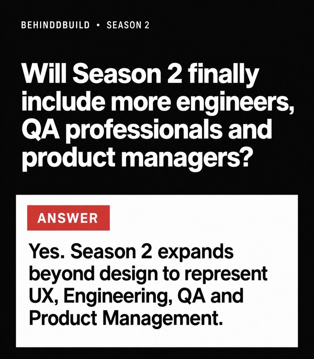 Behind_D_Build's tweet photo. Answering some of our frequent asked questions about the upcoming season. 

We’re so excited for you guys to see what we have in store for you! https://t.co/6pLOKoT1Tm