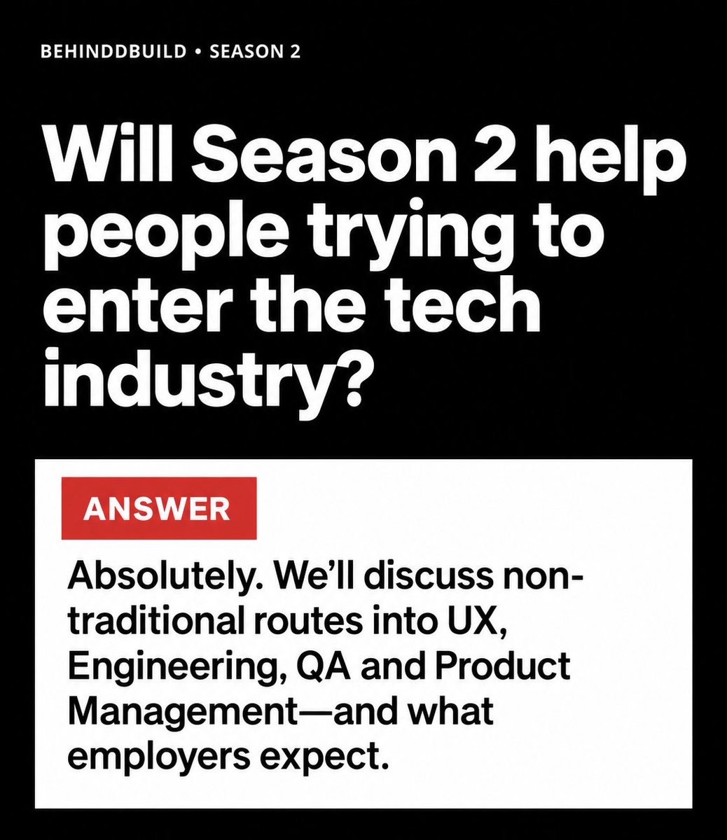 Behind_D_Build's tweet photo. Answering some of our frequent asked questions about the upcoming season. 

We’re so excited for you guys to see what we have in store for you! https://t.co/6pLOKoT1Tm