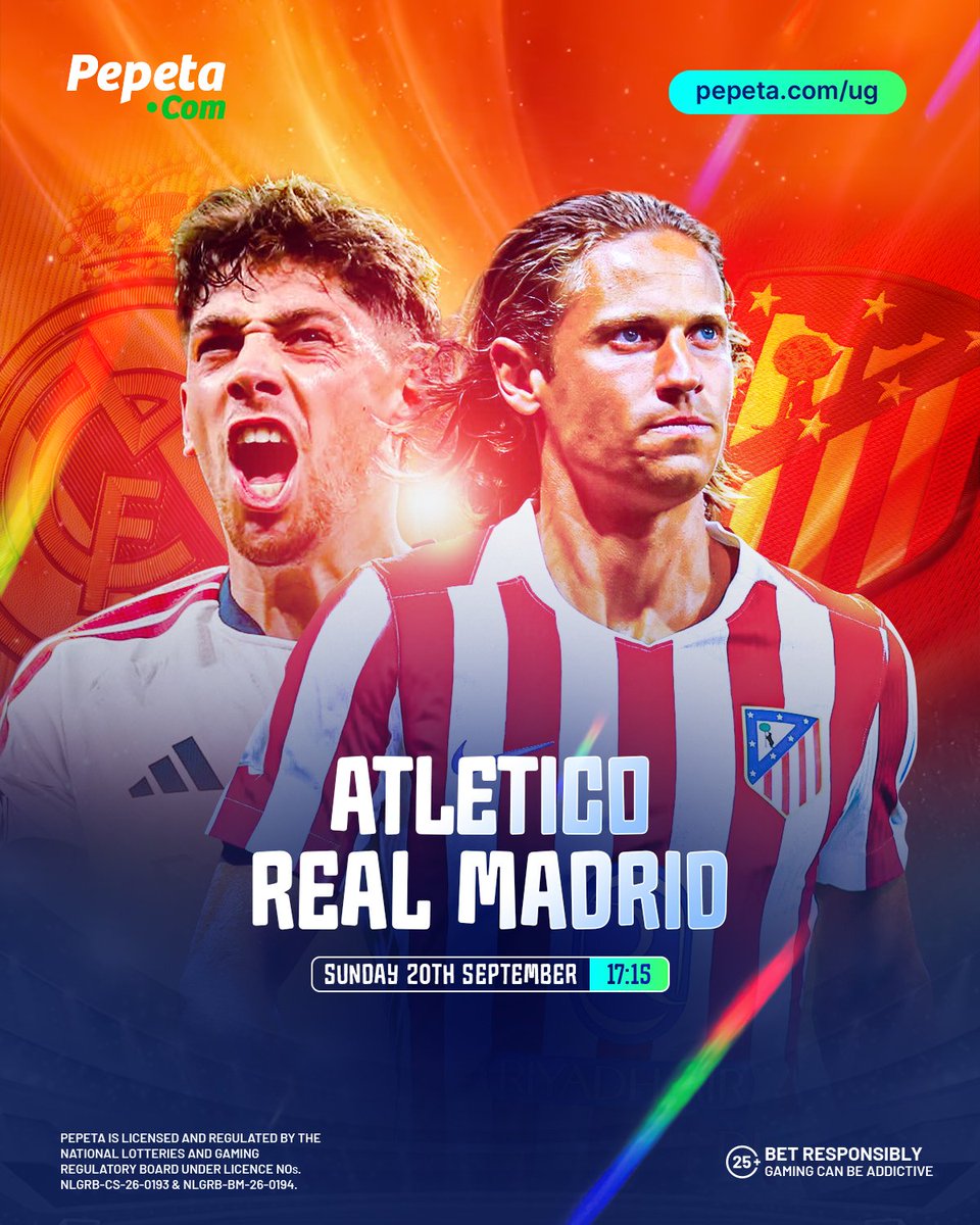 PepetaUganda's tweet photo. The Madrid Derby is happening tonight 🔥

Atlético Madrid and Real Madrid battle it out in  La Liga.
👉 What is your prediction for this game?

https://t.co/MtLwPDuyZp https://t.co/oaBME3ruiE