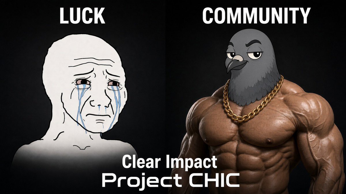 ProjectCHIC_'s tweet photo. Everybody says memecoins are luck.
luck is what you call it when you watch from outside.
inside it’s community.
Project CHIC
launch: September 30

https://t.co/q5hLiLxlLj https://t.co/GtnTy3ZlsL