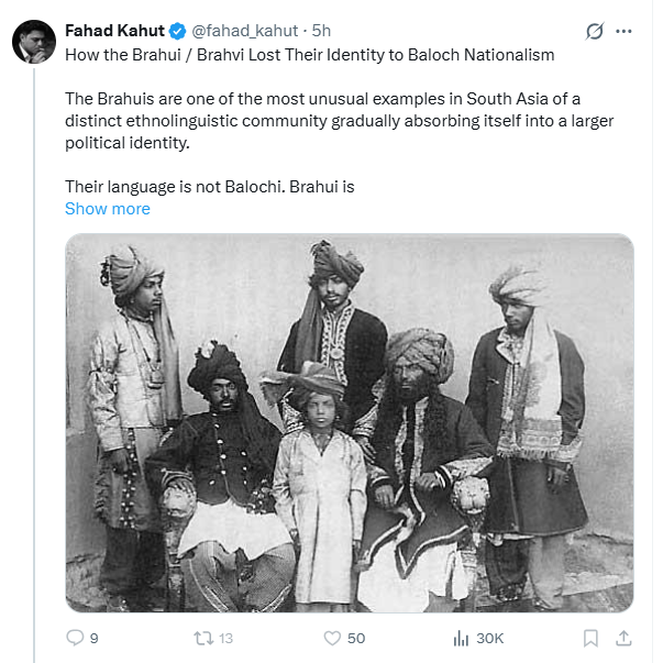 Gwahram99's tweet photo. This historically illiterate Punjabi nationalist blocked me after getting dismantled by straight rebuttals. Bro was outsourcing his arguments to AI the entire time lol. https://t.co/rNO2gY0tN8