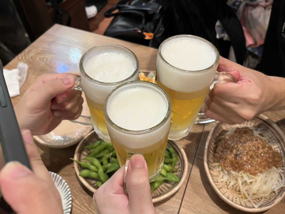 353sachiusume's tweet photo. Everybody say “Cheers‼︎”🍻 https://t.co/f6OwCkH2Gk