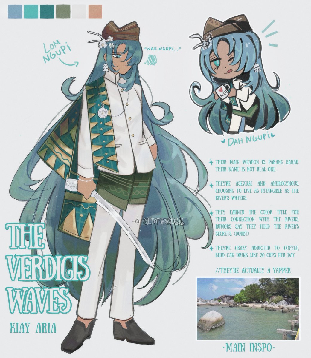 cultofhonglu666's tweet photo. Proudly presenting my first Color Fixer oc based of my granpop's hometown, Tanjung Rusa <3. (semoga blio ini diacc pmindotwt)

I was trying to use LoR art style but I couldn't do it, skill issues LMAO. 

#PMoc https://t.co/qoL4lM1ULj