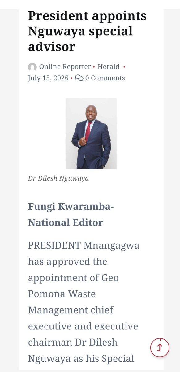 Iam_FreemanDube's tweet photo. 1/2
Being a special adviser to the President does not give you the right to demand government contracts for your private businesses. Any special adviser whose company wants to do business with national or local government entities must follow and respect procurement processes. https://t.co/EKTryBiy3H