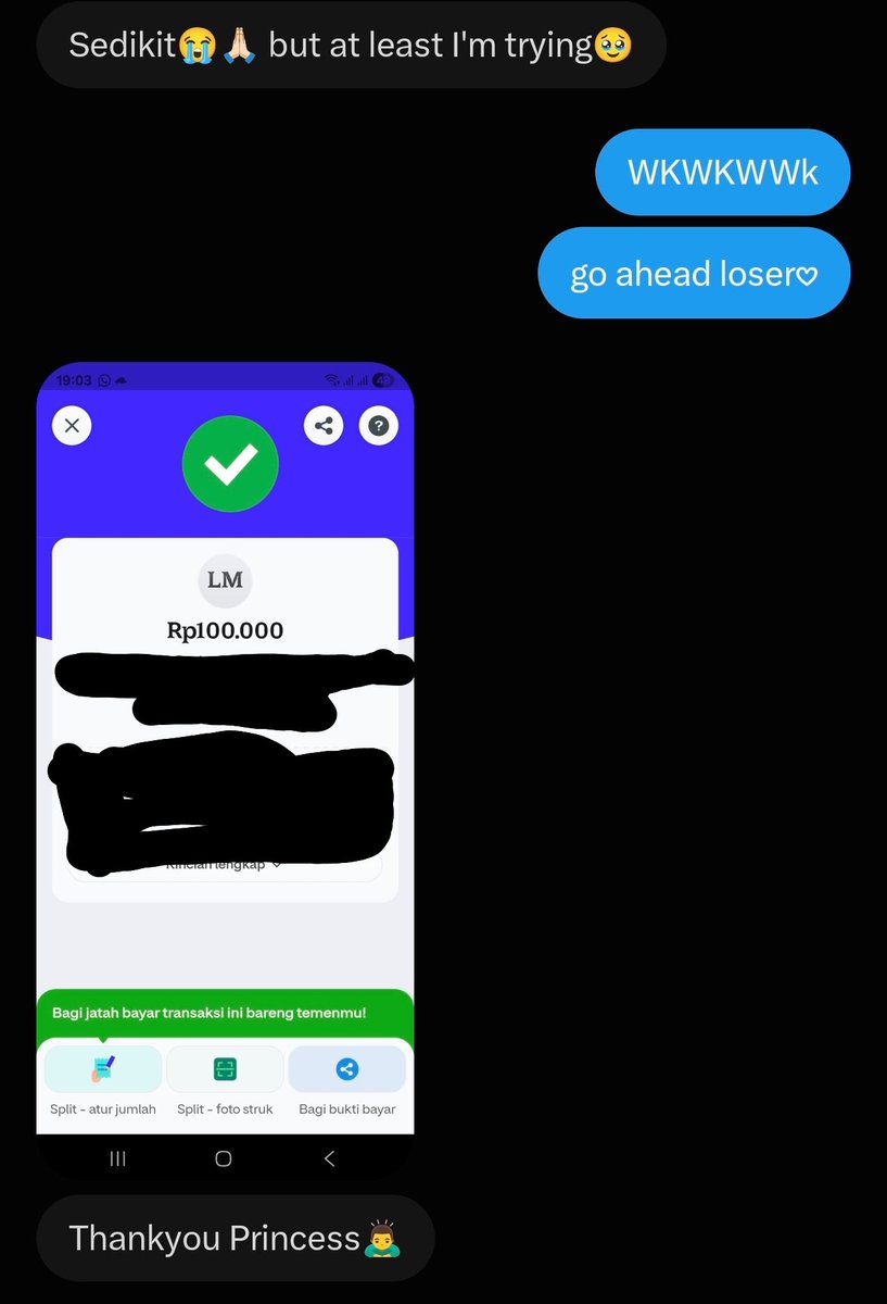 spoiledlyr's tweet photo. even when he's short on money he still wants to give it all. 
you idiots need to do better 🫶

findom findum finsub findomindo draining https://t.co/f6SzuAqQ4z