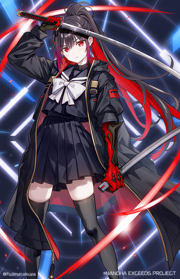 fujimatakuya's tweet photo. 夜海トワ 戦闘服ver.  
#なのはEXGV https://t.co/LRBfkT6rGt
