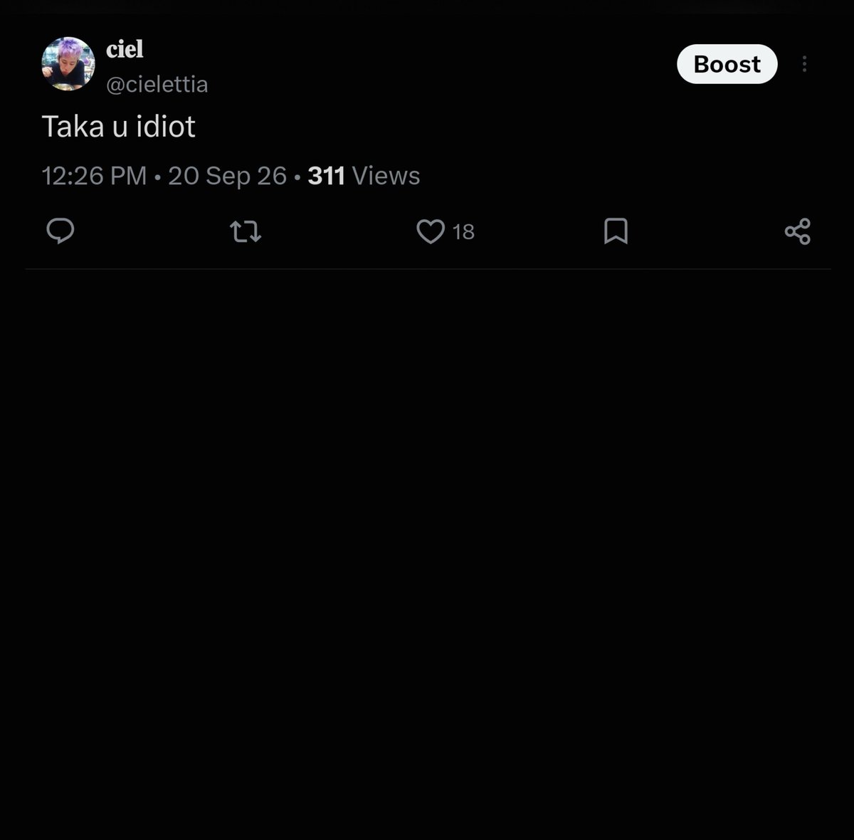 cielettia's tweet photo. Sebelum liat igs taka vs setelah liat igs taka https://t.co/Tuys2lnJj9