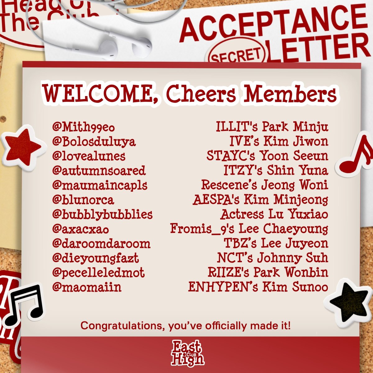 EastHighClub's tweet photo. The warmest welcome for our dearest students below! 𝙈𝙖𝙠𝙚 𝙨𝙪𝙧𝙚 𝙮𝙤𝙪 𝙘𝙝𝙚𝙘𝙠 𝙬𝙝𝙞𝙘𝙝 𝙘𝙡𝙪𝙗 𝙝𝙖𝙨 𝙗𝙚𝙚𝙣 𝙨𝙚𝙡𝙚𝙘𝙩𝙚𝙙 𝙛𝙤𝙧 𝙮𝙤𝙪. https://t.co/tkCBGXJrXm