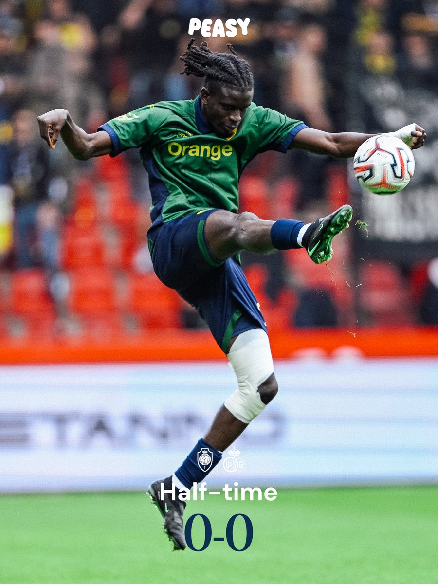 UnionStGilloise's tweet photo. Union have had the better chances, but no goals yet. ⚔️ https://t.co/CuTTnJ6n8Q