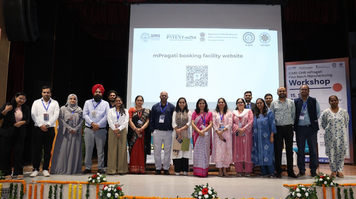 ICMRDELHI's tweet photo. 🤝 ICMR’s commitment as a “#Mitra” for innovators was reinforced by Dr. Rajiv Bahl, Secretary DHR &amp; DG ICMR. 
MIPPP’s Patent Mitra &amp; MedTech Mitra further support innovators across the journey—from innovation &amp; validation to commercialisation. 🌍🏥 https://t.co/EkGvJCpq9Z