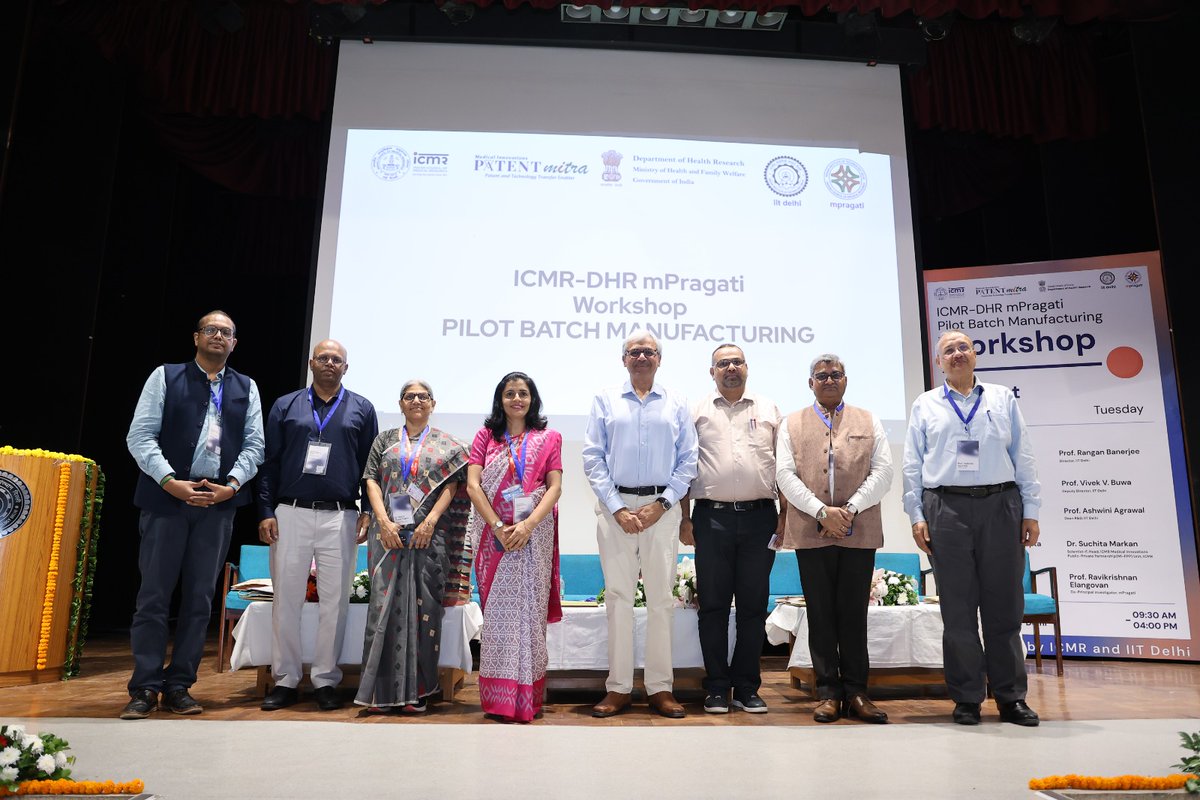 ICMRDELHI's tweet photo. 🤝 ICMR’s commitment as a “#Mitra” for innovators was reinforced by Dr. Rajiv Bahl, Secretary DHR &amp; DG ICMR. 
MIPPP’s Patent Mitra &amp; MedTech Mitra further support innovators across the journey—from innovation &amp; validation to commercialisation. 🌍🏥 https://t.co/EkGvJCpq9Z