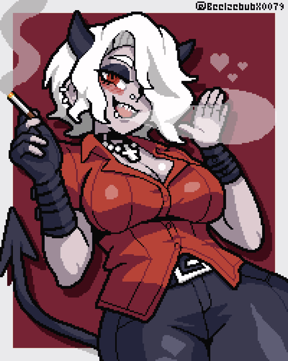 BeelzebubX0079's tweet photo. B*tch n Smoke | Zdrada
#Helltaker #Helltakerfanart #pixelart https://t.co/eO1u2Q0VxS