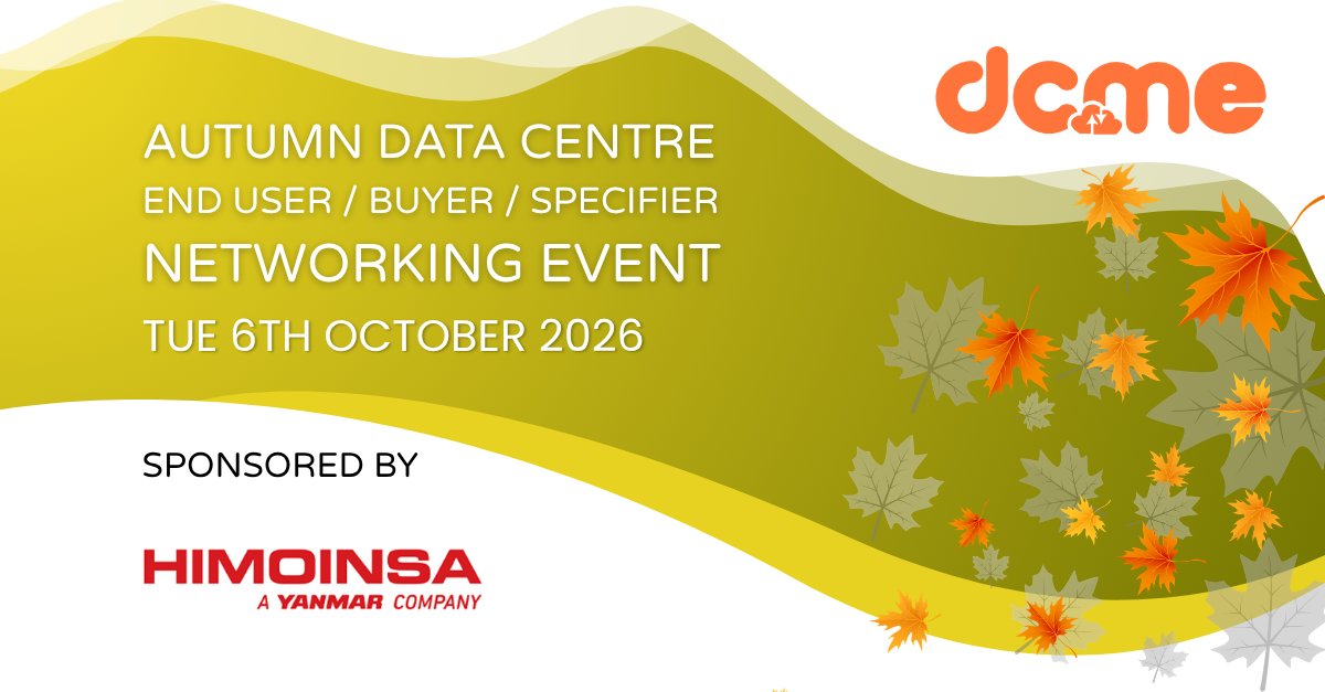 datacentreme's tweet photo. We're pleased to welcome @HIMOINSA_Global as an official sponsor of the #DCME Autumn 2026 Data Centre Networking Event in London, connecting senior UK data centre and digital infrastructure professionals this October. Learn more 🔗https://t.co/abt1VxIT4w
#DataCentres #Networking https://t.co/fNyUAaLQbB