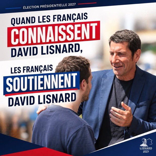 GerardRass's tweet photo. Cette vidéo s’adresse 
à celles et ceux qui ne connaissent pas encore David Lisnard, 
ceux qui aimeraient voter pour lui mais qui pensent qu’il n’est pas assez connu, 
ceux qui ne connaissent pas son parcours atypique, 
ses origines familiales, 
ses valeurs, sa vision. 

Il ne s’est pas lancé dans une course à la présidentielle par plaisir. 
Il se lance dans une course pour remettre la France dans le bon sens pour ses concitoyens. 

@Nouv_Energie 

#DavidLisnard2027 
@LisnardJeunes 
@Lisnard2027 
@davidlisnard 
#DavidLisnard2027