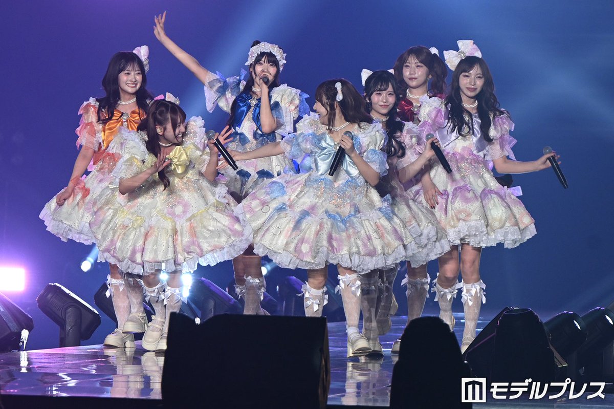 modelpress's tweet photo. 【AGESTOCK2026 in 横浜アリーナ】

SWEET STEADY、バズ曲「SWEET STEP」披露🎵
アニメ「レッツゴー怪奇組」ともコラボ

M1.DASH!!!
M2. Call me,Tell me
M3.気味が悪いんだからねっ
M4.ガーベラの花のように
M5.SWEET STEP
M6.ちょーだいHAPPY！

#すいすて @SWEET_STEADY https://t.co/LHrdpA7H9K