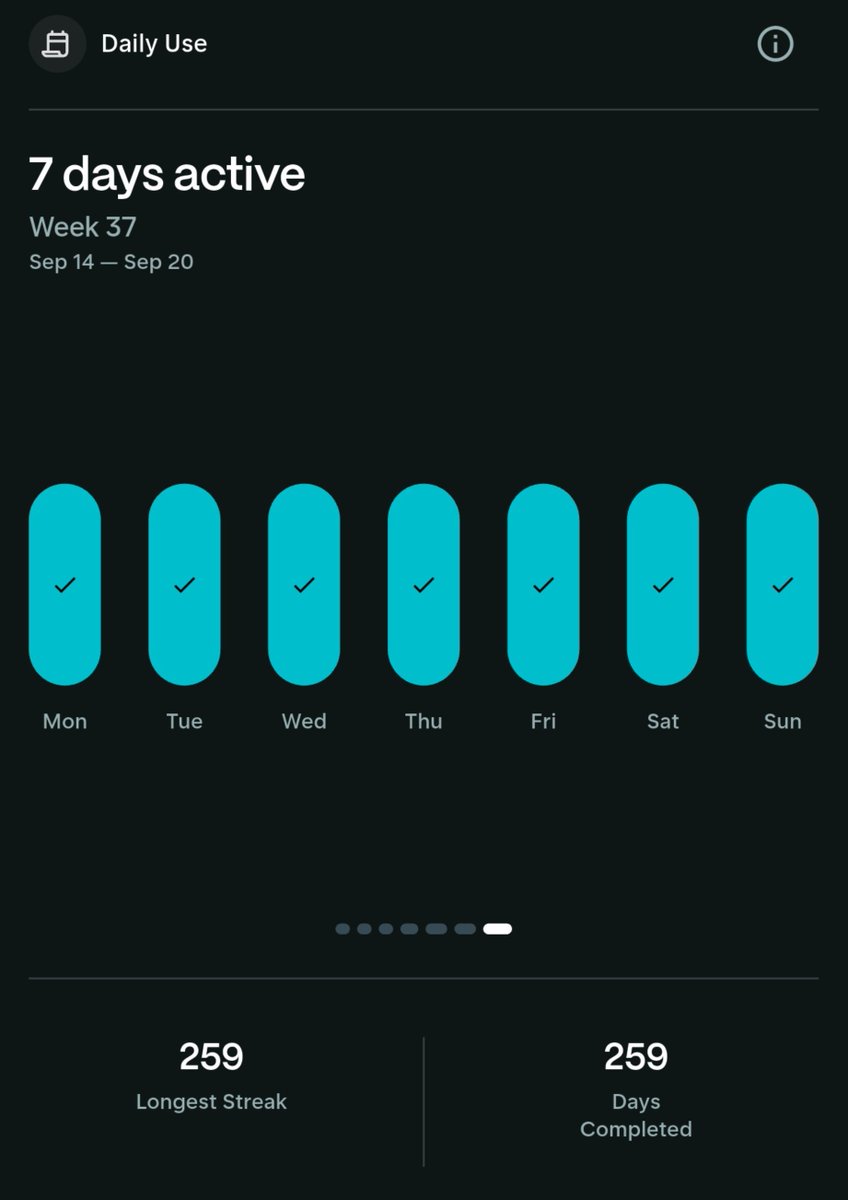 Bigmacdave01's tweet photo. Been early on @solanamobile (SEEKER)

37 weeks and counting 

259 days long streak back to level 3, 803 onchain  transactions.

2 categories completed ( New things, dApp usage)

Week 38 up next need to explore some good dApps that drives activity check in real to level up 👉🏾 shill me some in the CS
