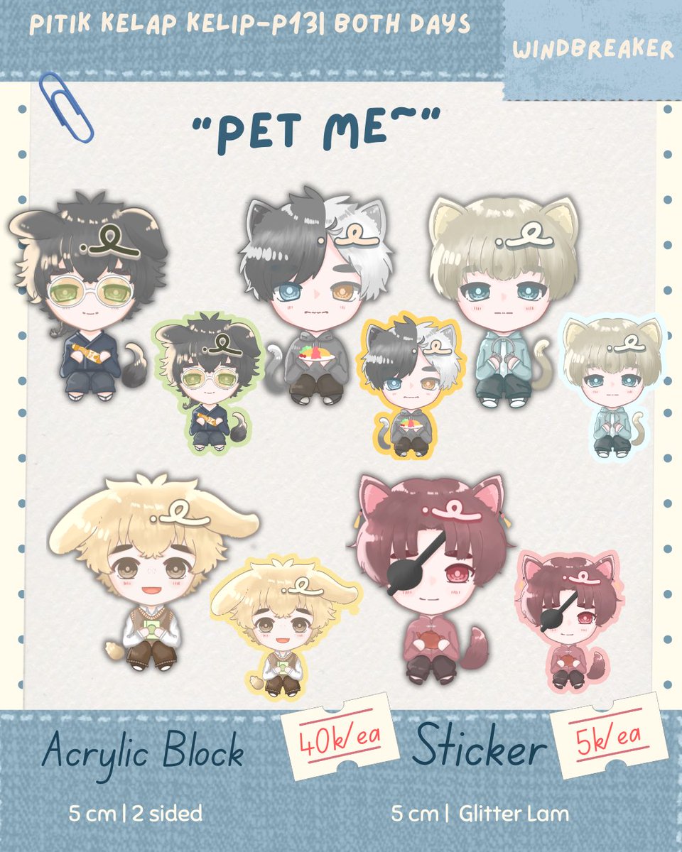 HeiFuukaze's tweet photo. (🔁&amp;♥️) really appreciated! ♡

Hello! Here's my #CF23 Catalogue PO 

✨Fandom✨
🍃 WindBreaker 
👻💼GSGW / GDCG
🪄Witch Hat Atelier

🗓️ 20-30 sept
🛒Pickup&amp;Mail order (🇲🇨only)
📍Pitik kelap kelip

Link order on below:

#comifuro23catalogue #CF23  #Comifuro23 https://t.co/RvVeeTWldU