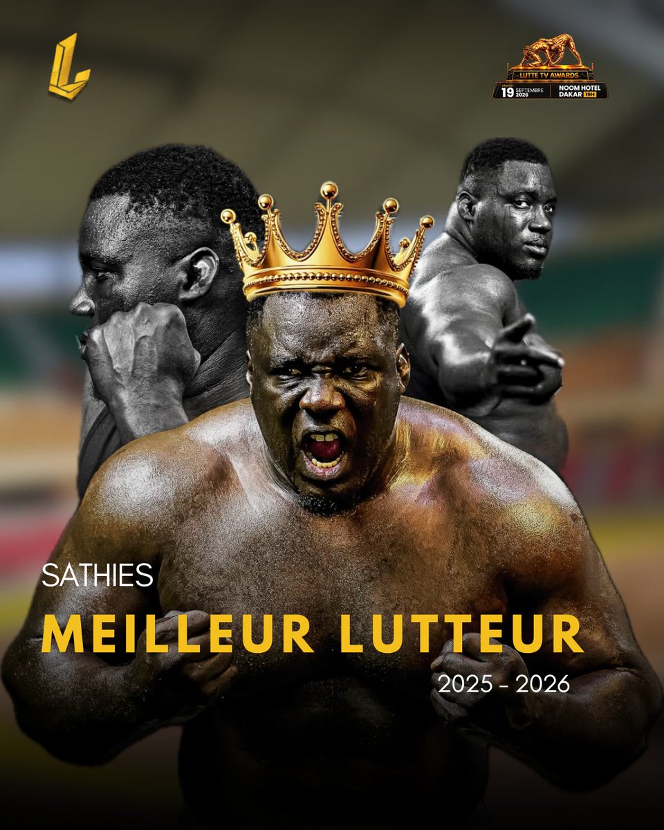 lambarena_Off's tweet photo. 🏆 LUTTETV AWARDS 2025-2026

🥇 Sathies
🥈 Franc
🥉 Ada Fass

Sathies est sacré Meilleur Lutteur de la saison. 🔥

#LutteTVAwards #Lamb #Lambarena https://t.co/MIWsbRADuL