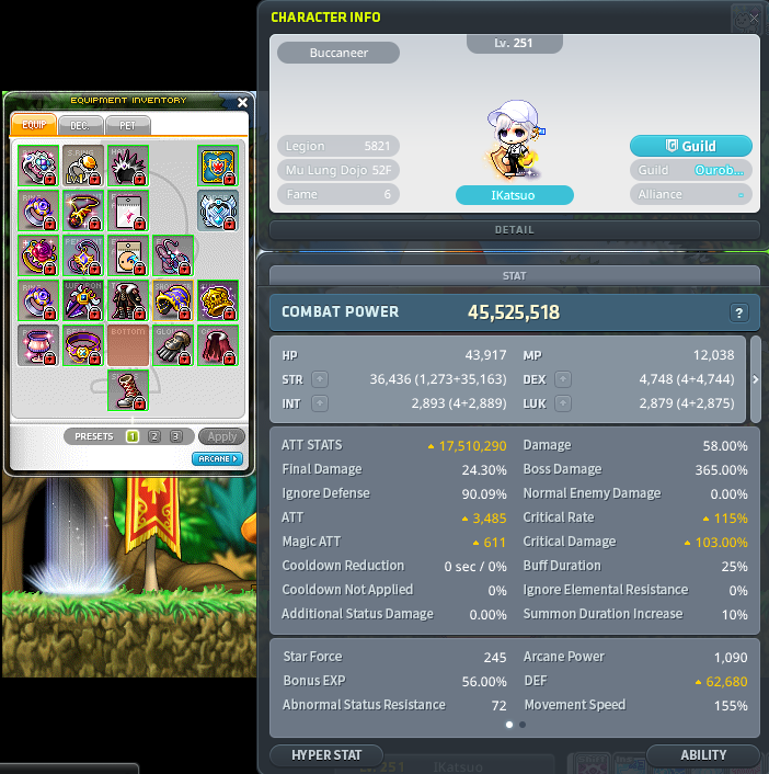 KatsuoHamada's tweet photo. I notice that a lot of people have forgotten about basic items because they think they provide less power; here is an image showing how I still keep most of my basic items while gradually increasing my power.
#maplestoryN 
#maplestoryU https://t.co/ax3UaIlGjG