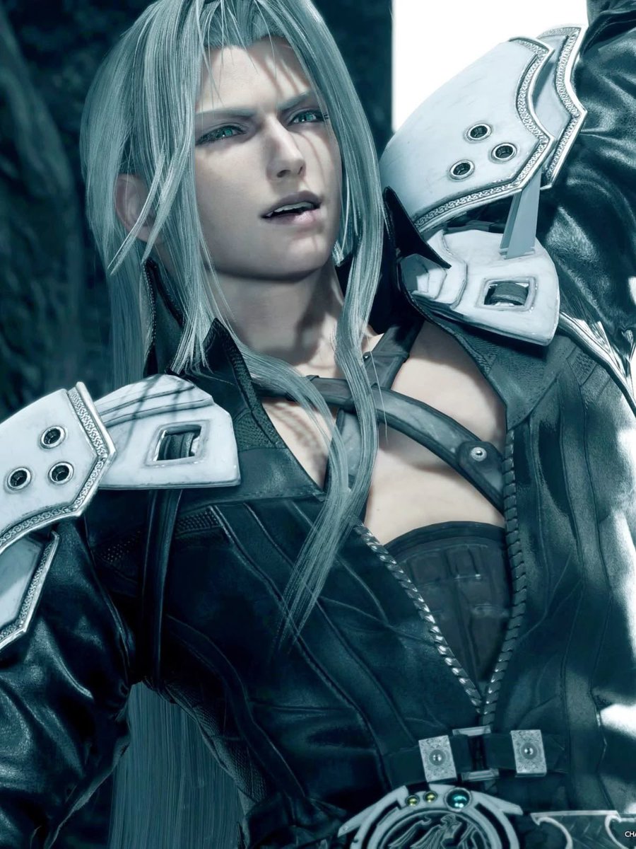 MagoFacility's tweet photo. Just as Sephiroth was about to swing his sword, Shen Qingzhu parried with his own weapon. The silver-haired man backed away with a condescending grin.

“Not bad for an artificial awakener. As a reward, tell me what you cherish most.”

In a blink of an eye, Sephiroth stood in front of Qingzhu, his fingers wrapped tightly around his neck. He leaned closer to the mage’s ear and whispered,

“Give me the pleasure of taking it away.”