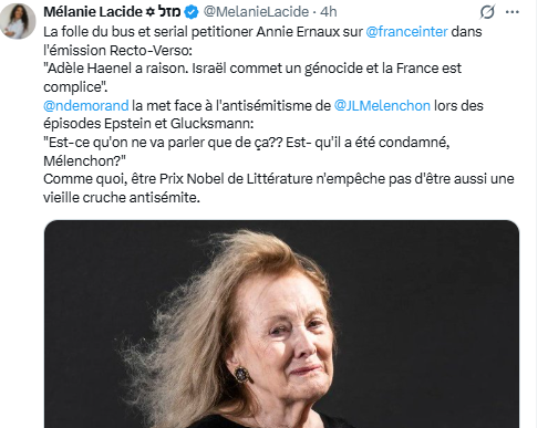 Ulkorr's tweet photo. @MelanieLacide @franceinter @ndemorand @JLMelenchon TG, c'est un génocide, le plus cruel de tous les temps. pire que celui q ont subis les indiens ou les africains.

#GazaGenocide https://t.co/c4iNaNQ3gL