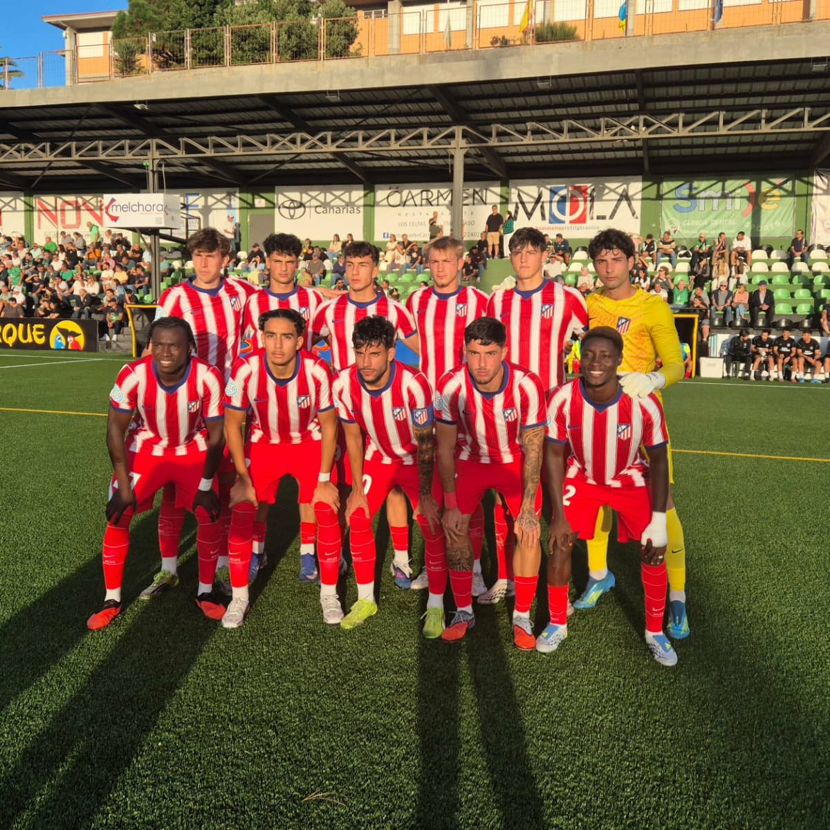 AtletiRules's tweet photo. El Atleti C se impuso por 0-1 al Atlético Paso con gol de #Trujillano.
Los colchoneros refrendan su buen inicio en esta nueva categoría tras umar dos victorias en tres partidos, situándose en el séptimo puesto de la tabla.
#VamosAtleti https://t.co/O5pTdwL0eg