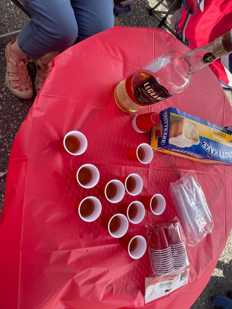 danajacoby2's tweet photo. We believe! Always winning the tailgate !@EricLeGrand52 @LeGrandWhiskey @GreenyRU @ZinnKeli @WFTate4 https://t.co/67ZN6rmhTz