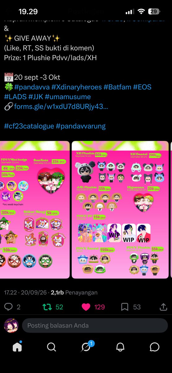 Zra_ya9's tweet photo. @kuprukmemplem @sumdibs Thanks for the ga kak! Izin ikutan👉🏻👈🏻 https://t.co/4DcgEXOD3f