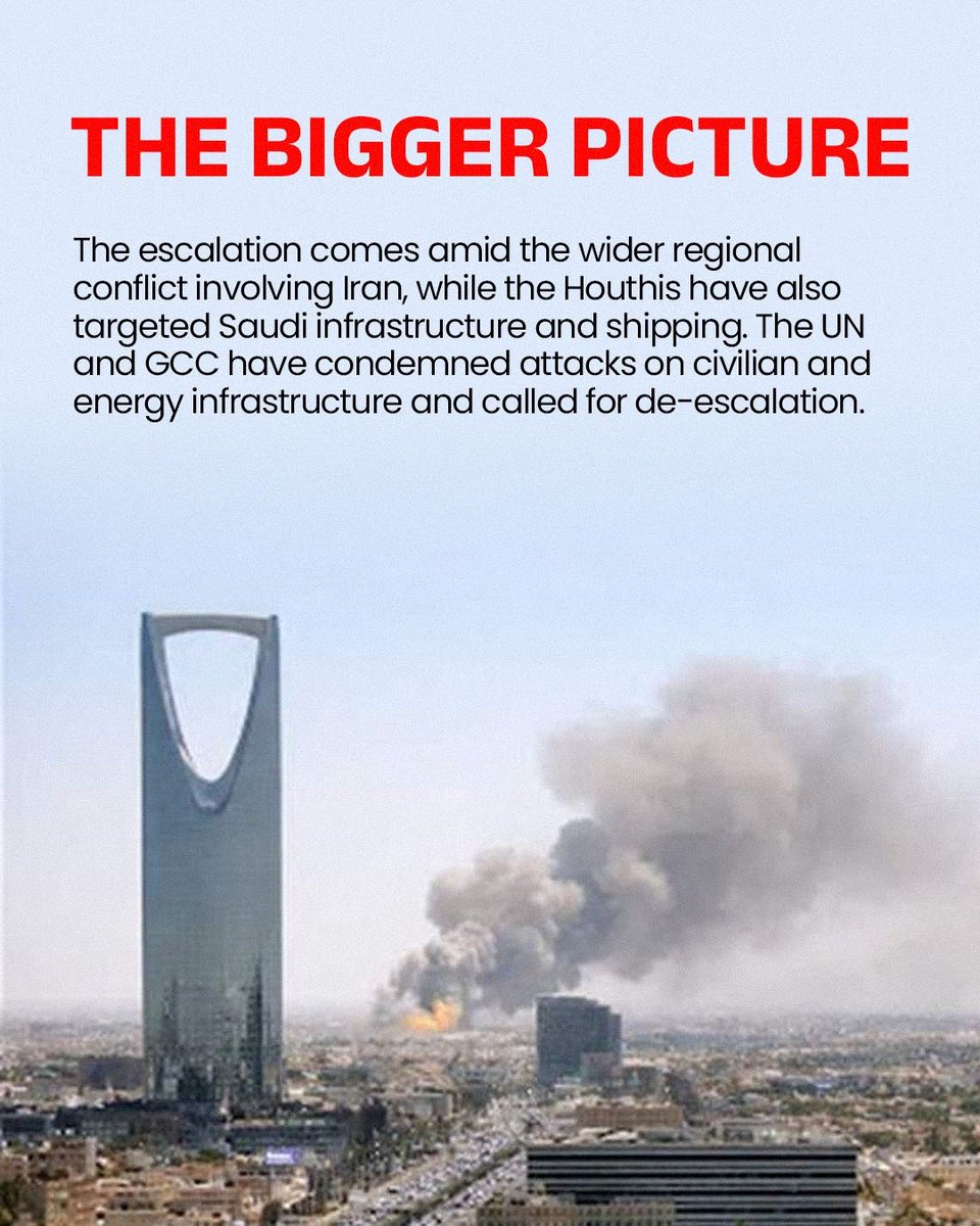 MoliticsEnglish's tweet photo. Riyadh on alert as Saudi Arabia says Houthis attempted a ballistic-missile strike on the capital.

The development comes amid the wider US–Iran conflict and growing regional tensions.

#SaudiArabia #Riyadh #Houthis #Yemen #Iran #MiddleEast https://t.co/trgZxVhBvC