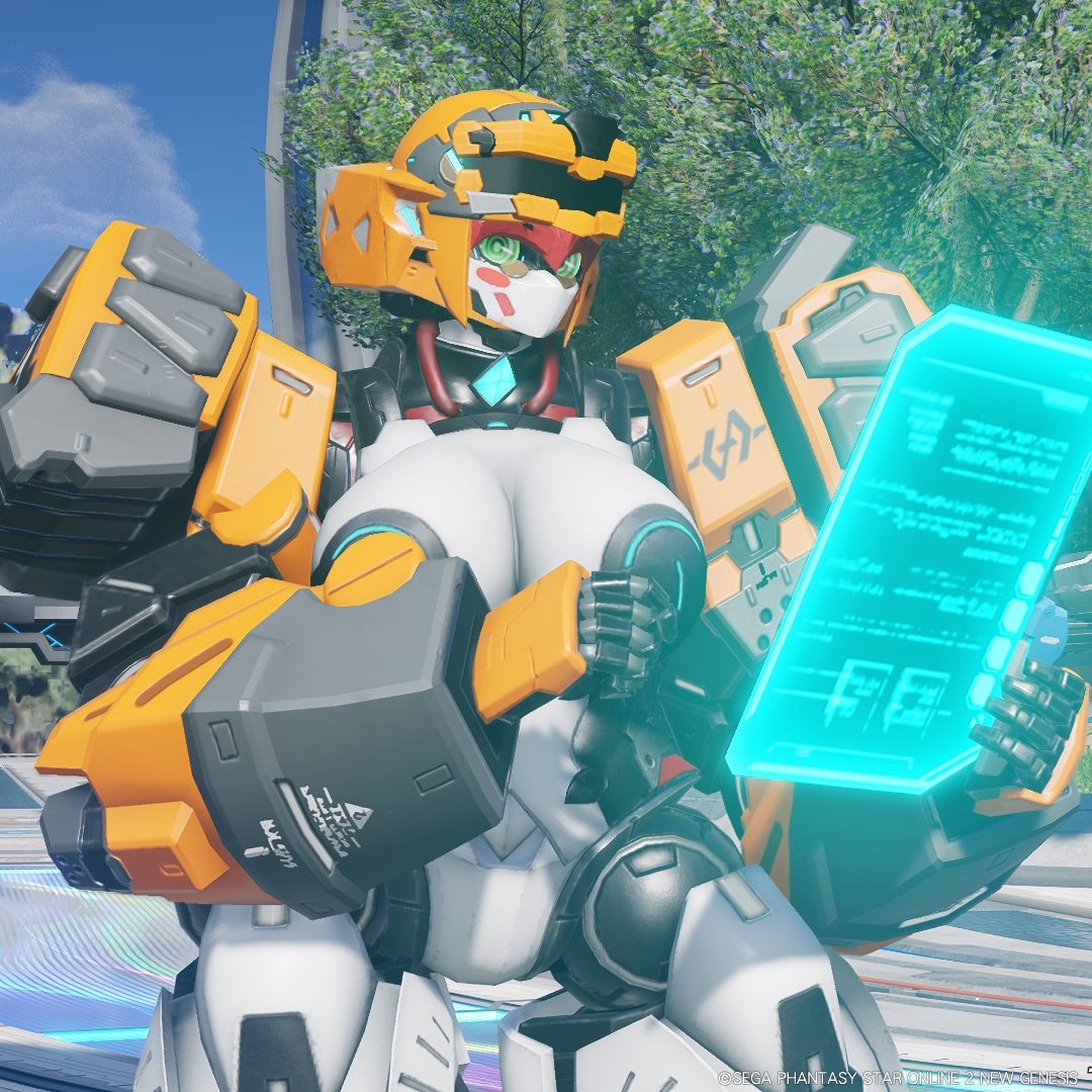 C2jdMDngVQDBHLo's tweet photo. 重機系っぽい感じのもいいな～

＃キャストはいいぞ #PSO2NGS #PSO2NGS_SS https://t.co/2CEe5e6gDp