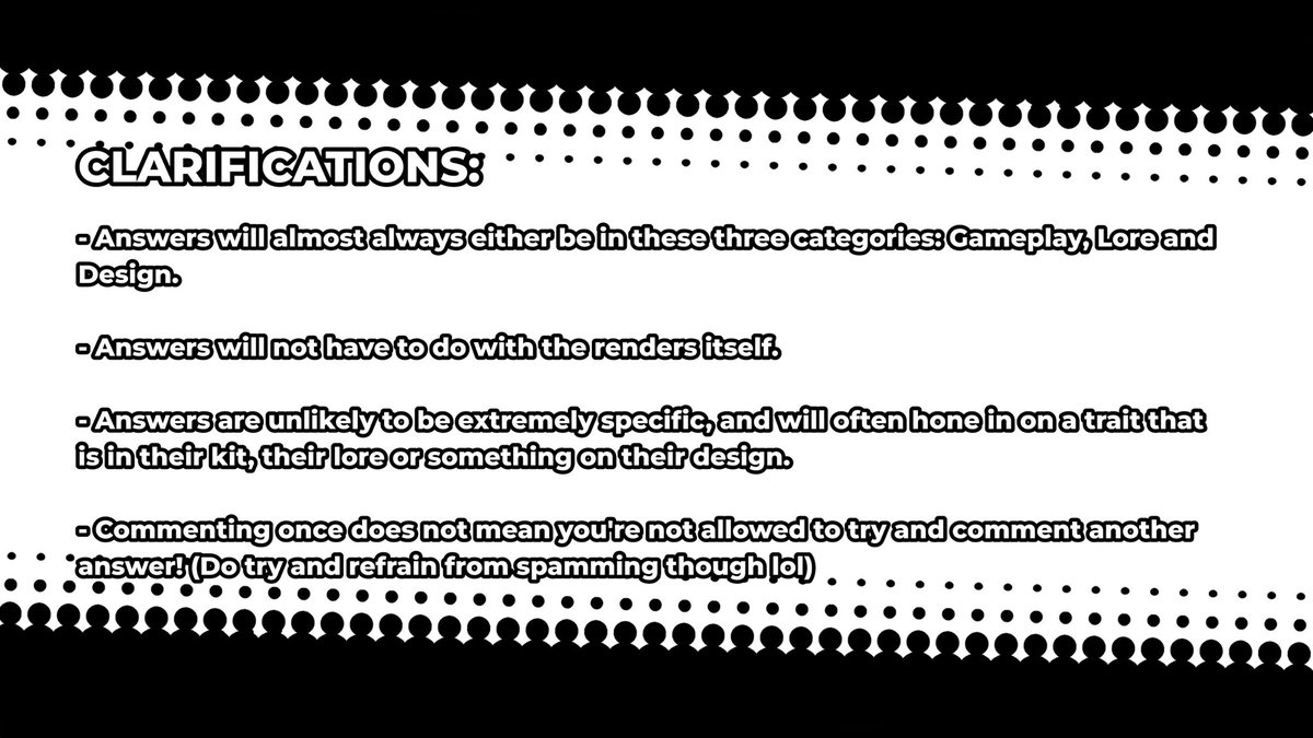 OddInphernalOut's tweet photo. CLARIFICATIONS: https://t.co/2TypBbMmQf